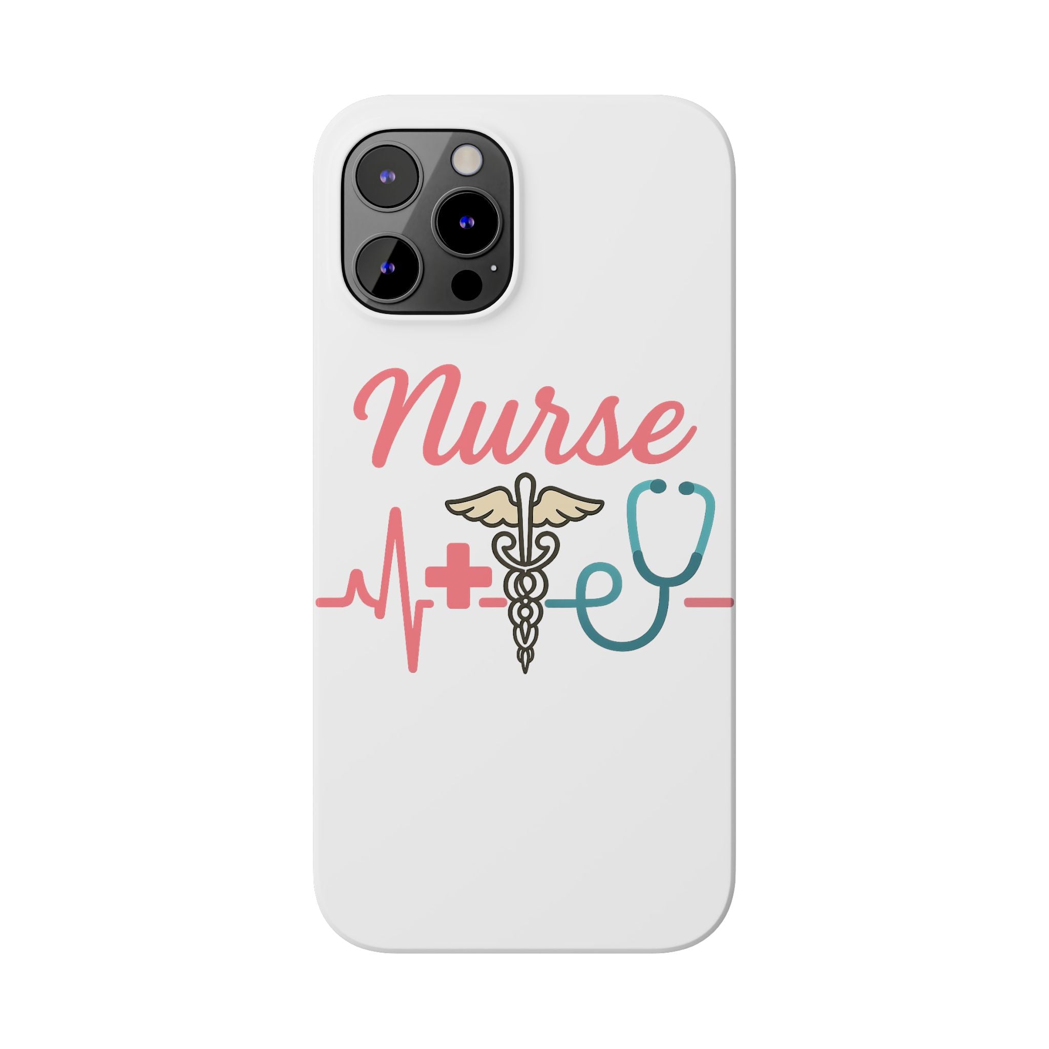 Nurse Phone Case EKG Heartbeat Medical Gift for Nurses RN Nursing Student Appreciation Gift Healthcare Worker iPhone Case