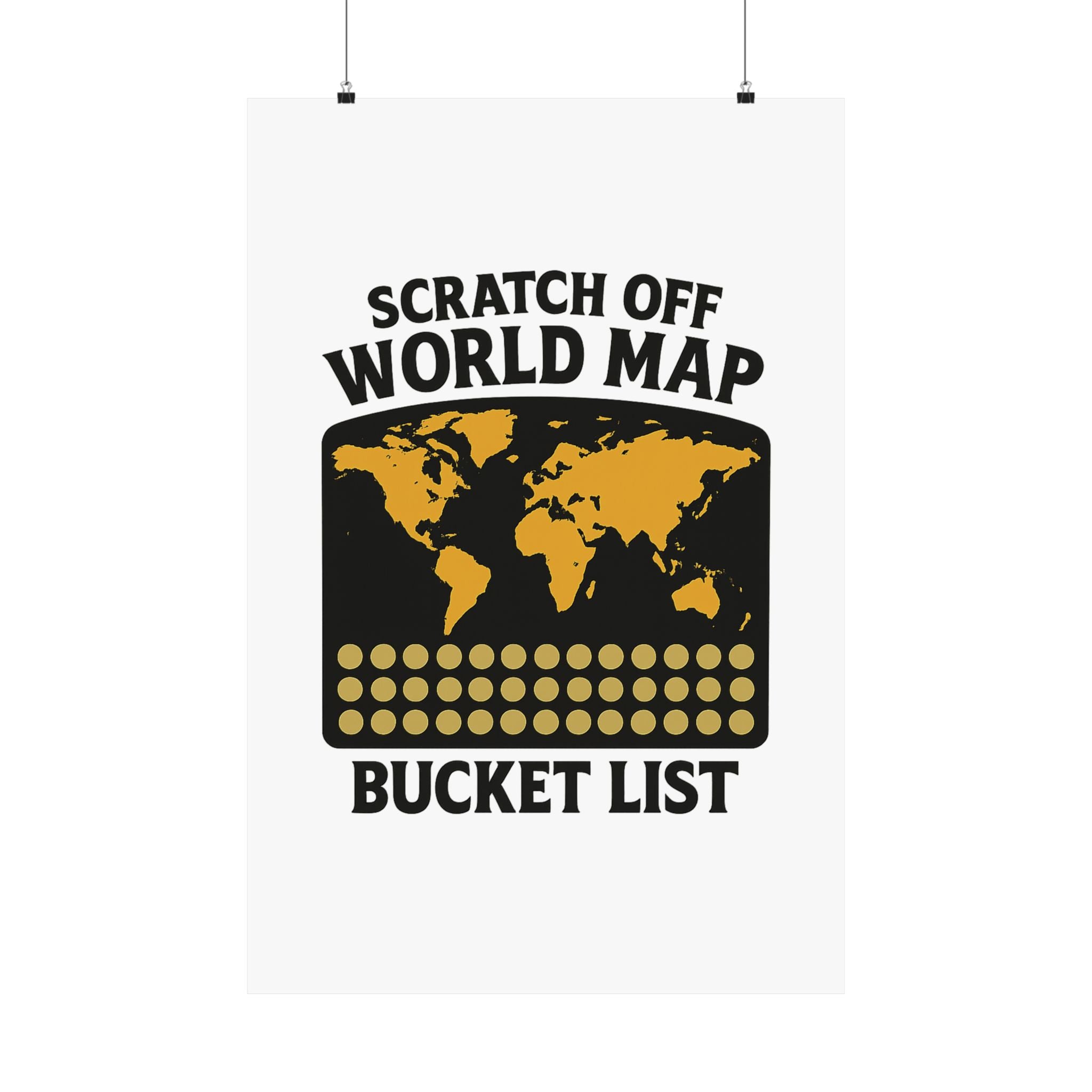 Scratch Off World Map Bucket List Poster Travel Tracker Gift Adventure Wall Art Wanderlust Decor Journey Milestone Chart