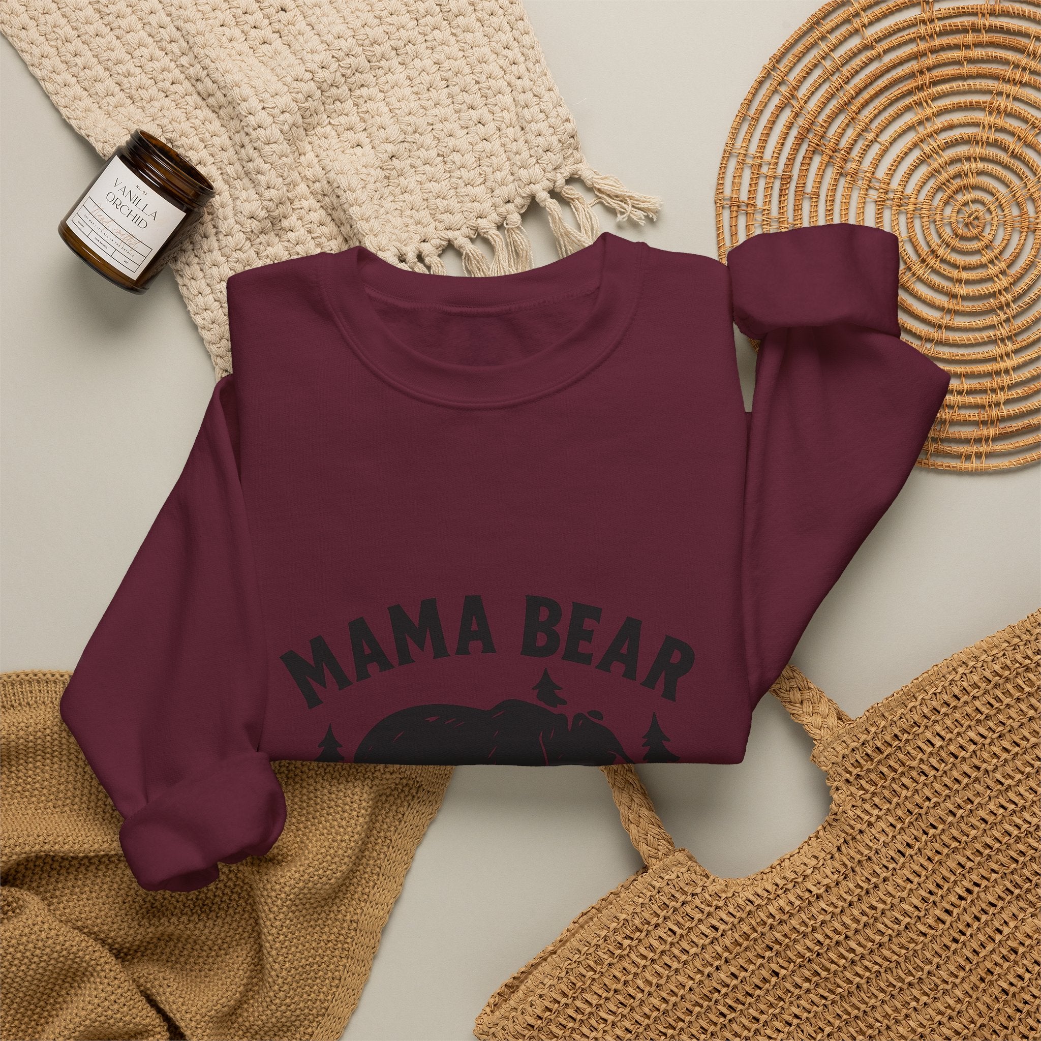 Mama Bear Sweatshirt with Cubs Birth Years, Mother's Day Gift for Mom, Woodland Mom Shirt, Gift from Kids, Mommy and Me Crewneck