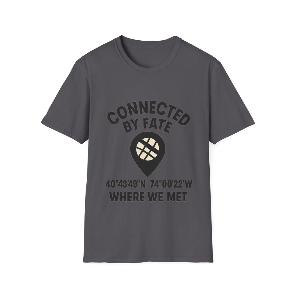 Best Friend Coordinates Shirt | Matching BFF Tees Where We Met | Friendship Day Gift | Connected By Fate | Personalized Location