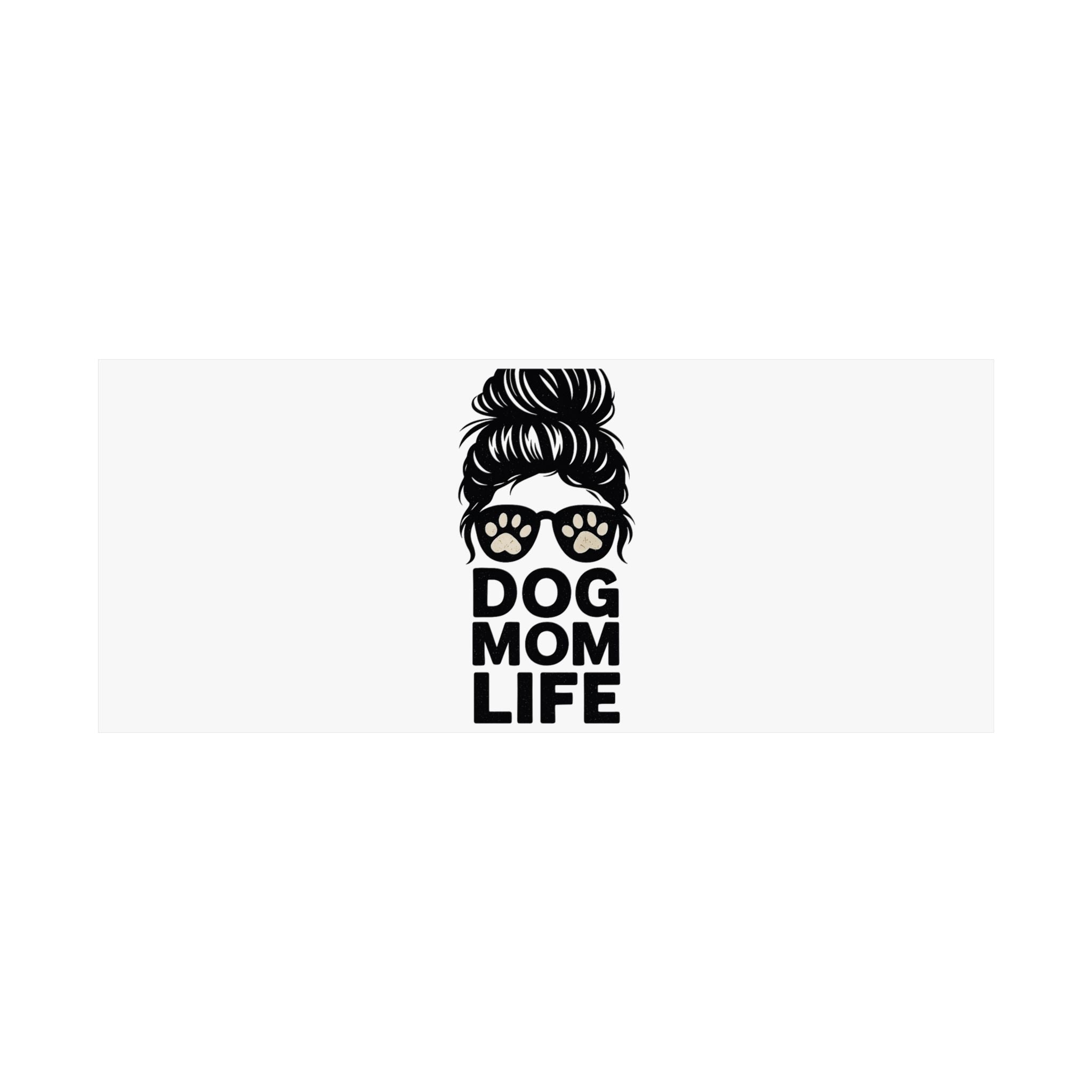 Dog Mom Life Poster, Messy Bun Muddy Paws Print, Funny Dog Lover Gift, Pet Parent Wall Art, Dog Mother's Day Gift