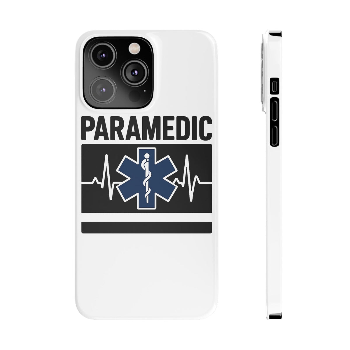 Paramedic Phone Case EMS Gift Heartbeat Star of Life EMT Medical First Responder Thin White Line Hero Appreciation