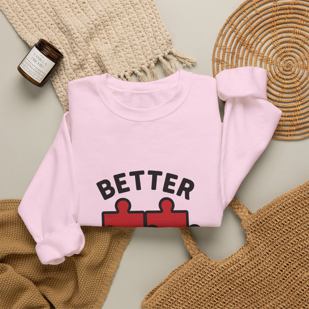 Couple Sweatshirt Better Together Puzzle Pieces Matching Sweatshirts Anniversary Gift for Couples Relationship Gift Valentine's Day