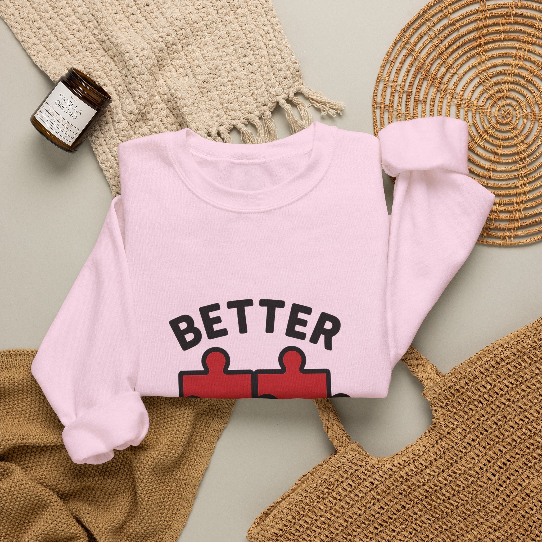Couple Sweatshirt Better Together Puzzle Pieces Matching Sweatshirts Anniversary Gift for Couples Relationship Gift Valentine's Day