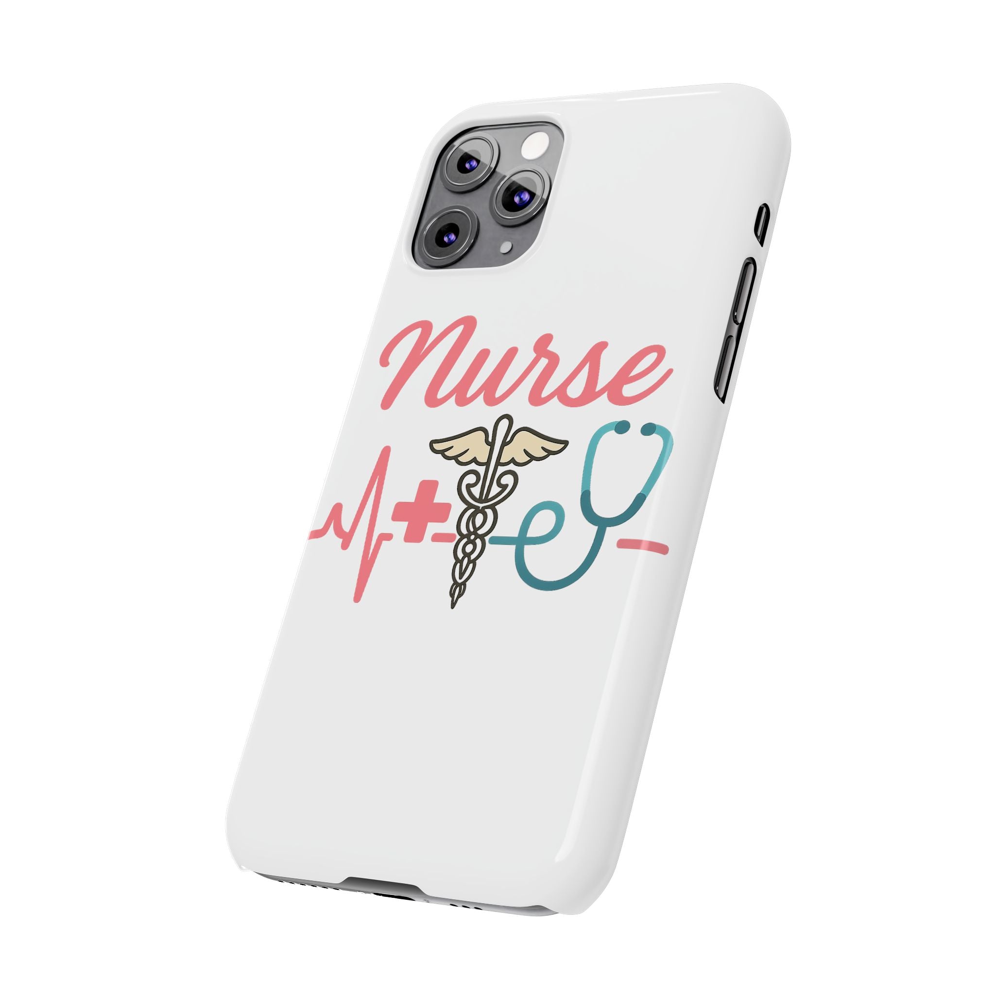 Nurse Phone Case EKG Heartbeat Medical Gift for Nurses RN Nursing Student Appreciation Gift Healthcare Worker iPhone Case