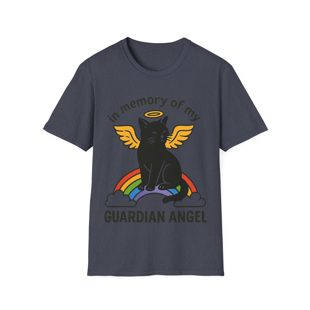 Rainbow Bridge Cat Memorial Shirt, Guardian Angel Cat Tshirt, Pet Loss Sympathy Gift, Cat Remembrance Shirt, Cat Lover Grief Gift