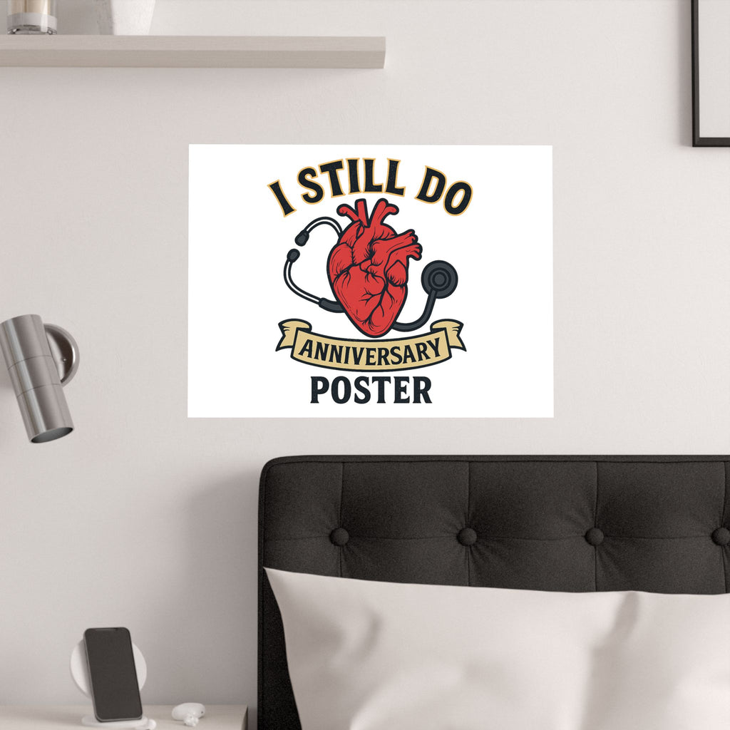 I Still Do Anniversary Poster Medical Nurse Doctor Gift, Healthcare Couples Wall Art, Vintage Heart Wedding Print, Nurses Week Gift