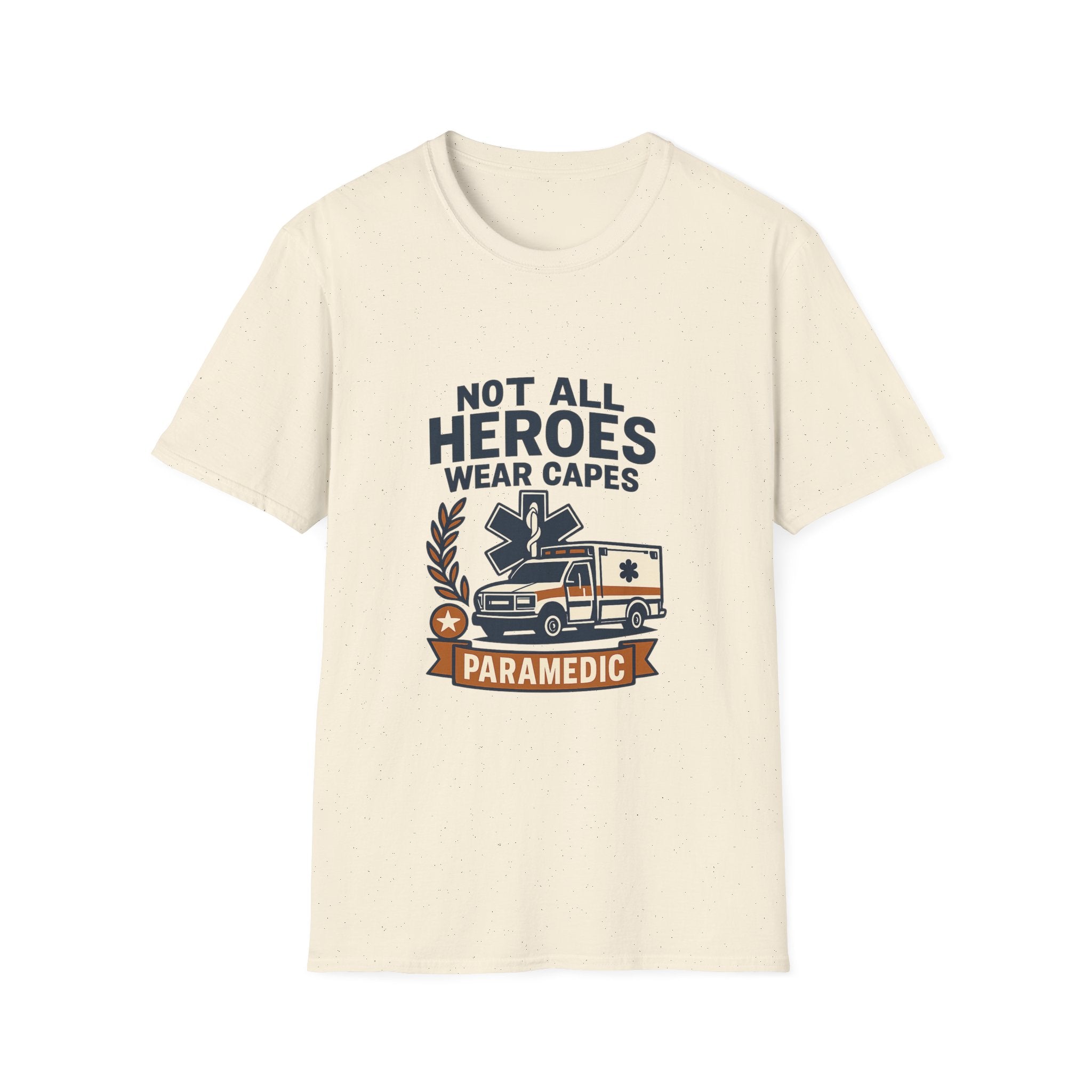 Not All Heroes Wear Capes Paramedic Shirt, EMS Appreciation Gift, Star of Life EMT Tshirt, Ambulance Driver Hero Shirt