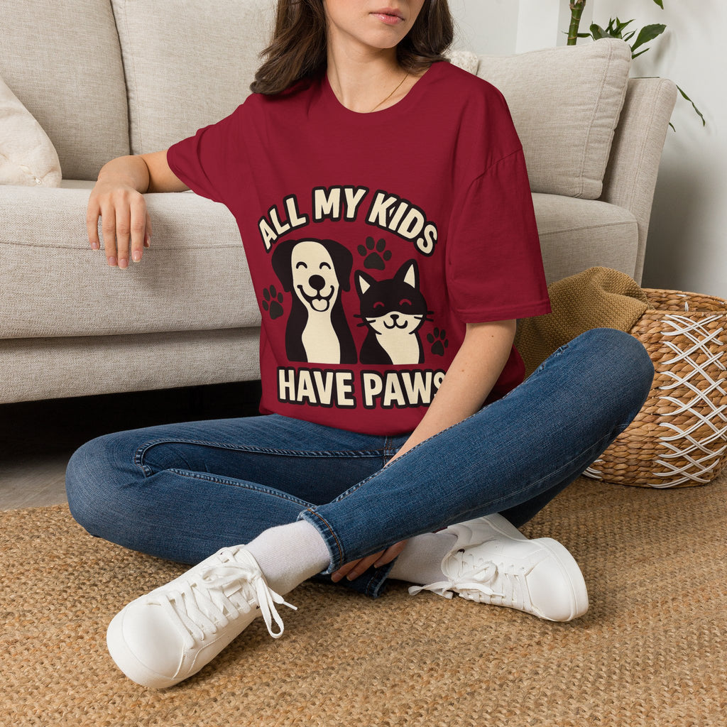 All My Kids Have Paws Shirt, Pet Mom T-Shirt, Dog Mom Cat Mom Gift, Fur Mama Tee, Pet Parent Shirt, Mothers Day Gift for Dog Lover