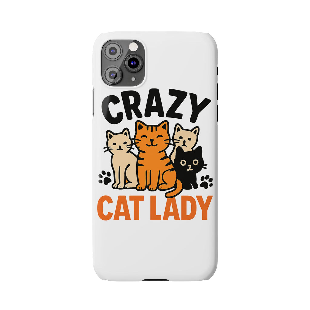 Crazy Cat Lady Phone Case, Funny Cat Lover Gift, Cat Mom Phone Case, Cat Lady Birthday Gift, Cute Cat Phone Case for Women