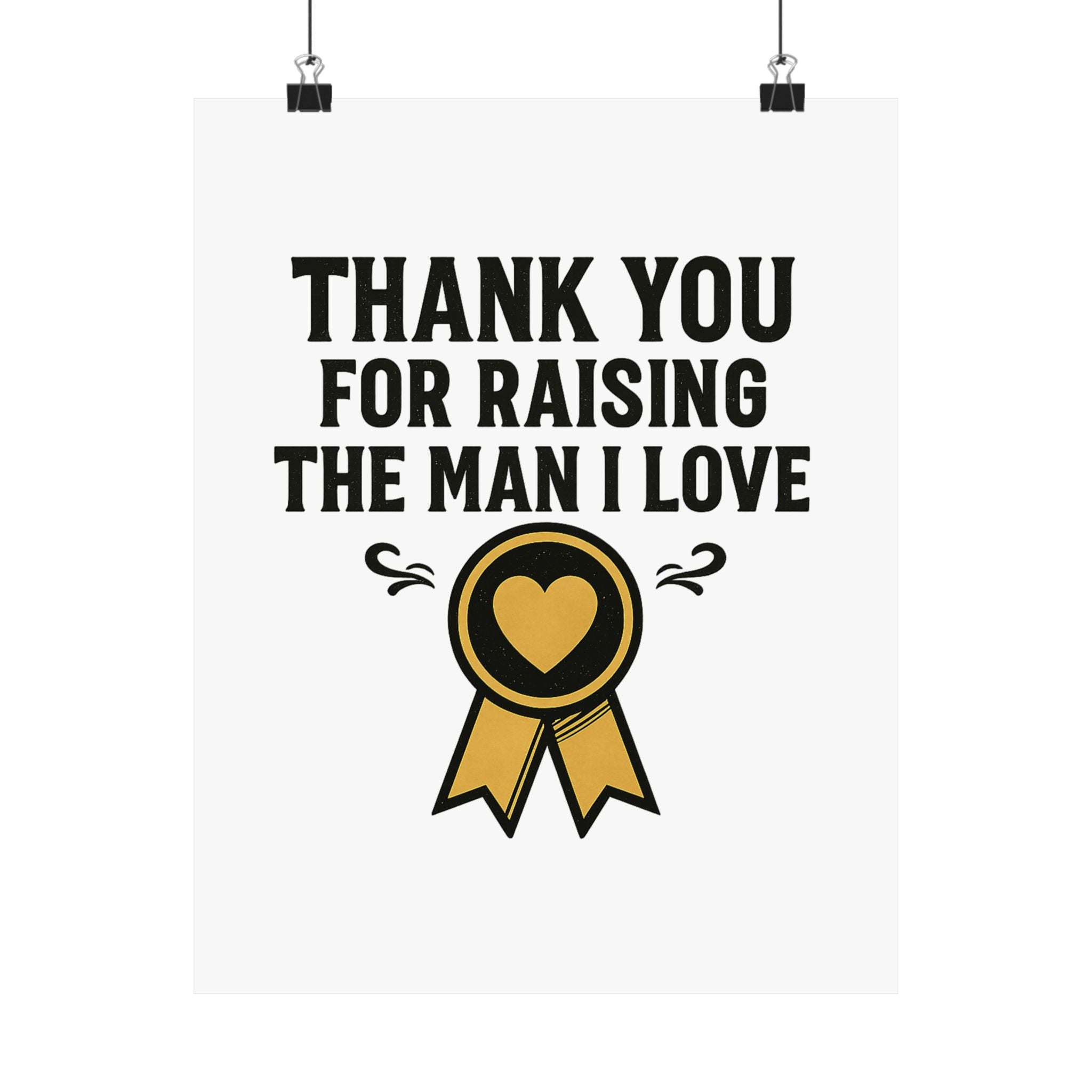 Thank You For Raising The Man I Love Print, Mother In Law Gift from Daughter In Law, Mothers Day Gift for MIL, Wedding Gift