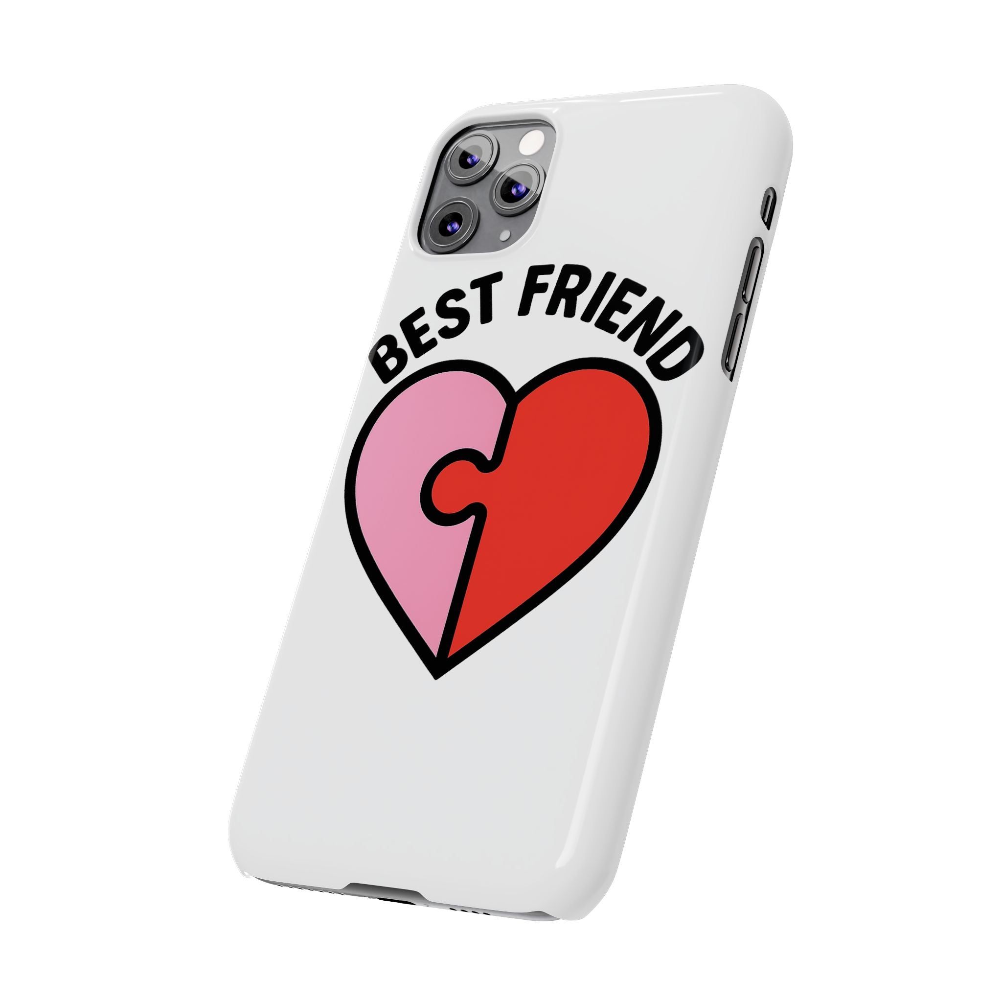 Best Friend Phone Case Set Puzzle Heart Matching BFF Gifts for Besties Friendship Phone Cases Cute Teen Gift for Her