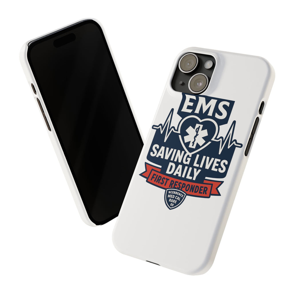 EMS Phone Case Paramedic Gift EMT Star of Life Heartbeat Saving Lives Daily First Responder Appreciation Medical Hero