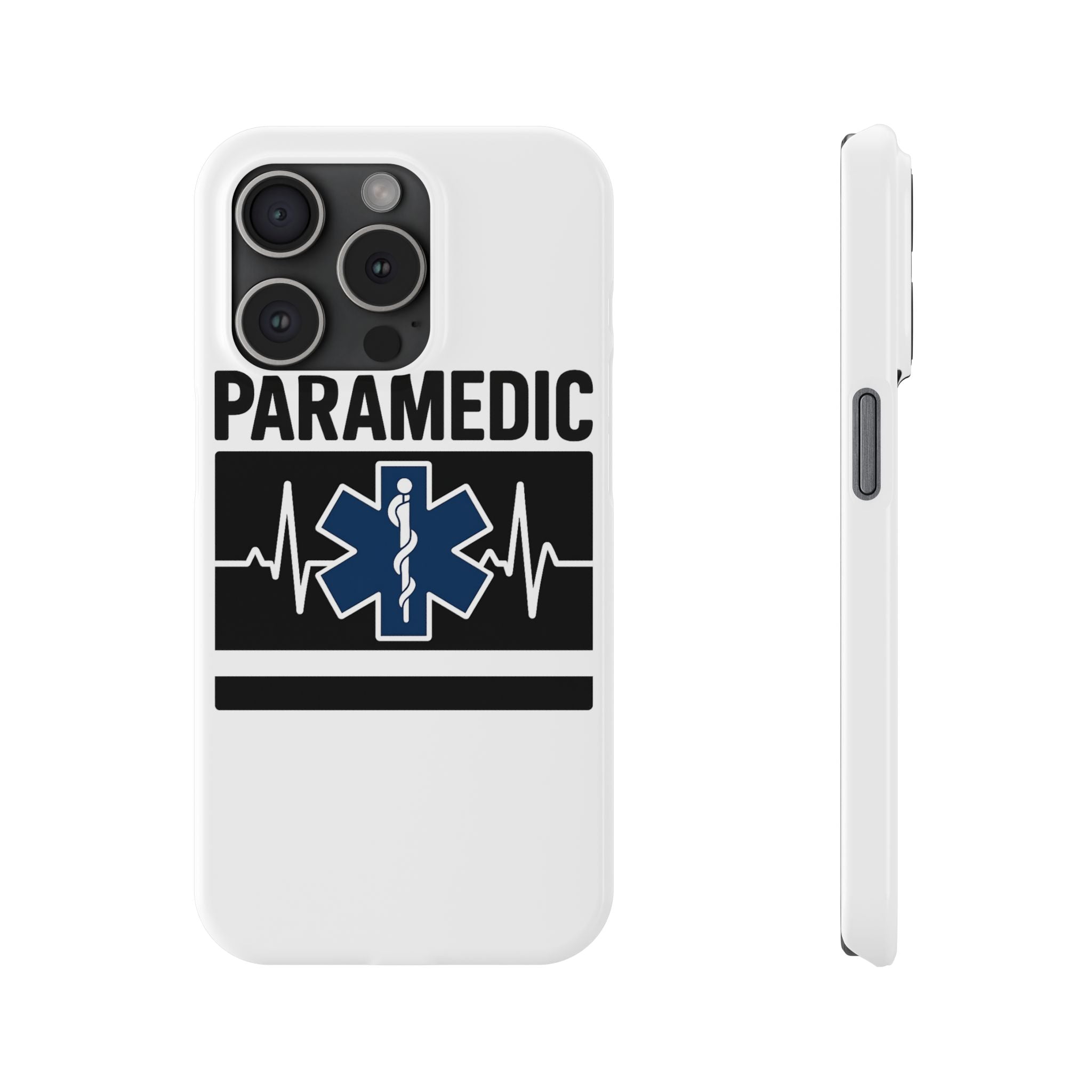 Paramedic Phone Case EMS Gift Heartbeat Star of Life EMT Medical First Responder Thin White Line Hero Appreciation