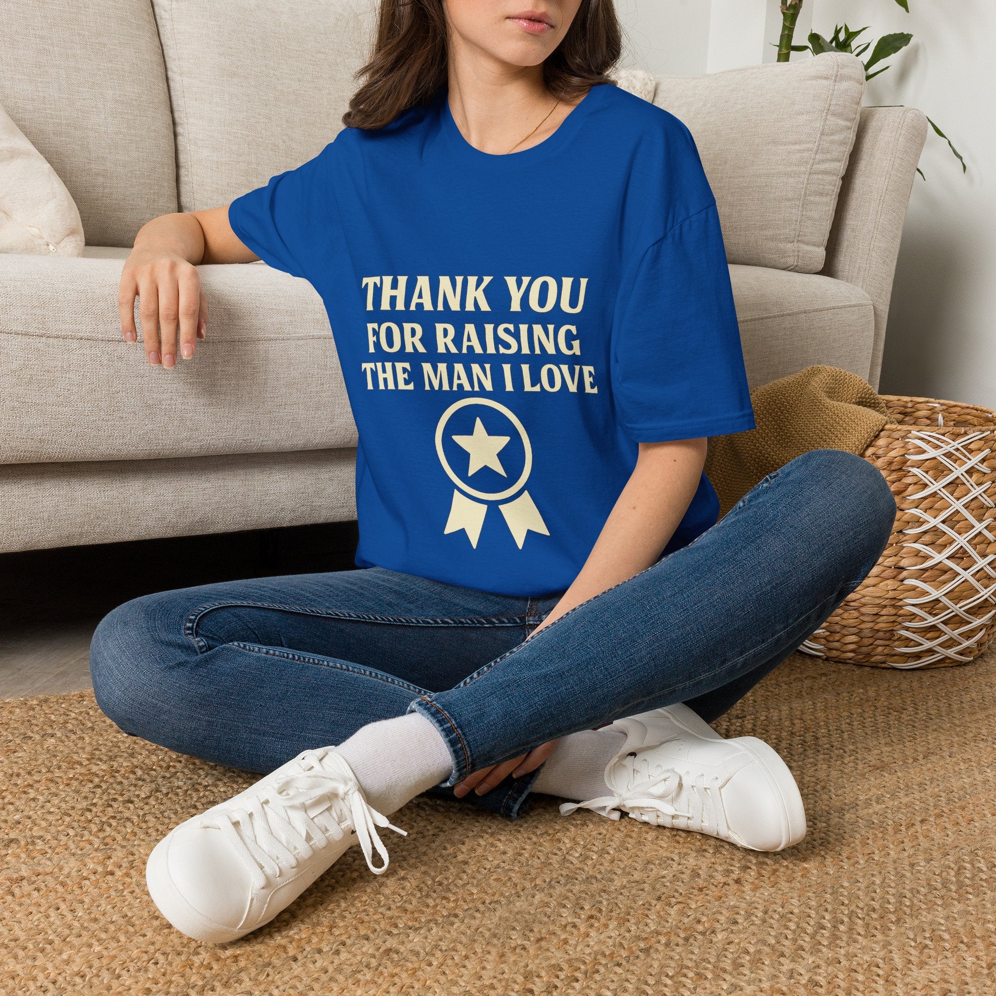 Thank You For Raising The Man I Love Shirt, Mother In Law Gift, Mothers Day Gift From Daughter In Law, MIL Appreciation Tee
