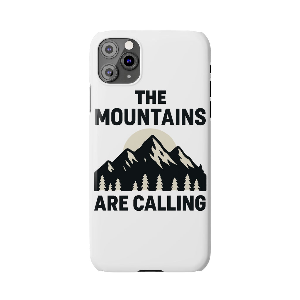 Mountains Are Calling Phone Case, Minimalist Mountain Range Silhouette, Nature Lover Gift, Hiker Adventure Outdoor Enthusiast