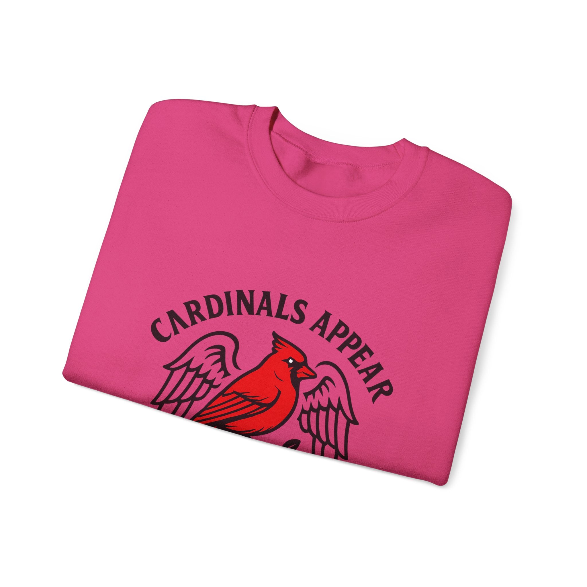 Cardinal Memorial Sweatshirt, Cardinals Appear When Angels Are Near, Sympathy Gift Loss of Loved One, Remembrance Comfort Shirt