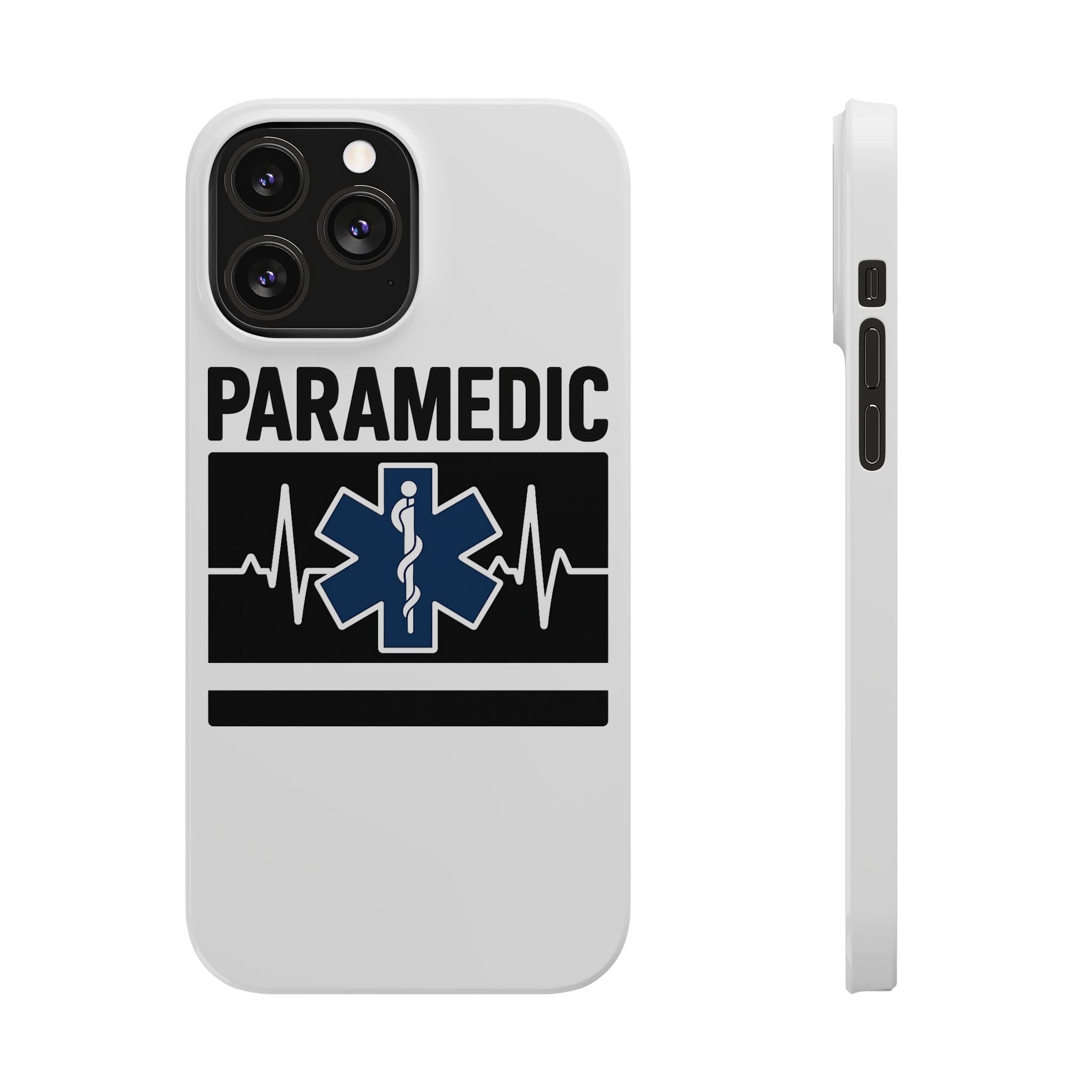 Paramedic Phone Case EMS Gift Heartbeat Star of Life EMT Medical First Responder Thin White Line Hero Appreciation