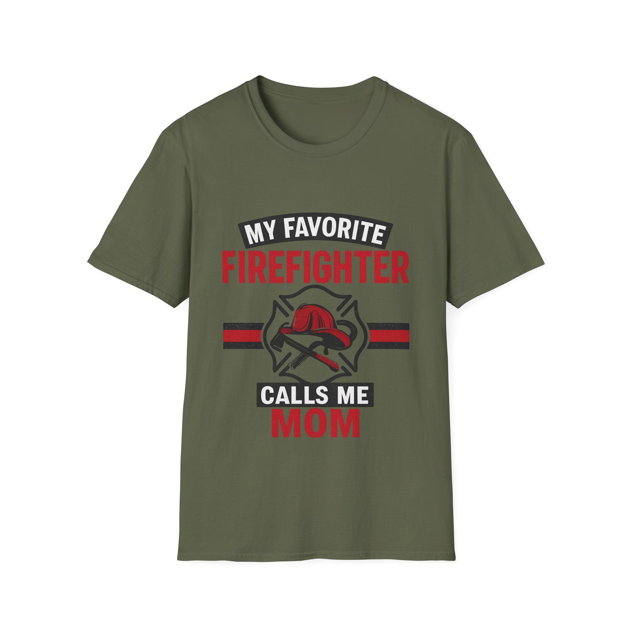 My Favorite Firefighter Calls Me Mom Shirt, Firefighter Mom Gift, Mother's Day Shirt, Proud Fire Mom Tee, Fireman Mom T-Shirt