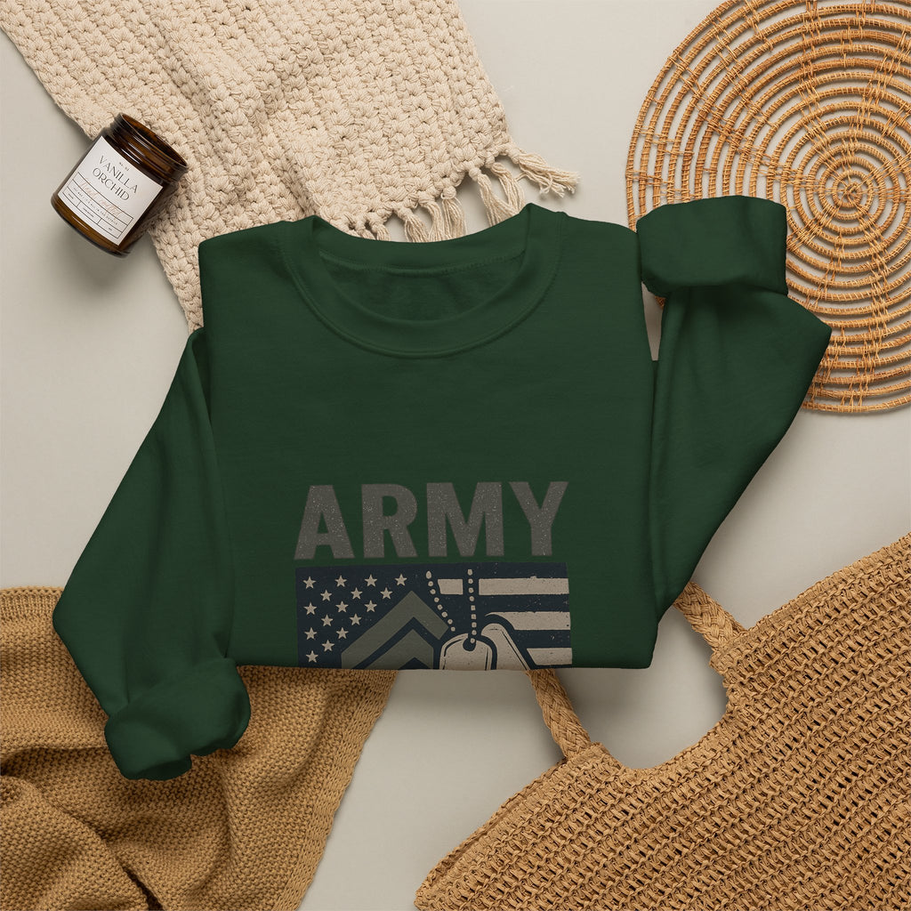 Army Strong Dad Sweatshirt, Military Father's Day Gift, Active Duty Dad Shirt, Army Dad Appreciation, Patriotic Military Family