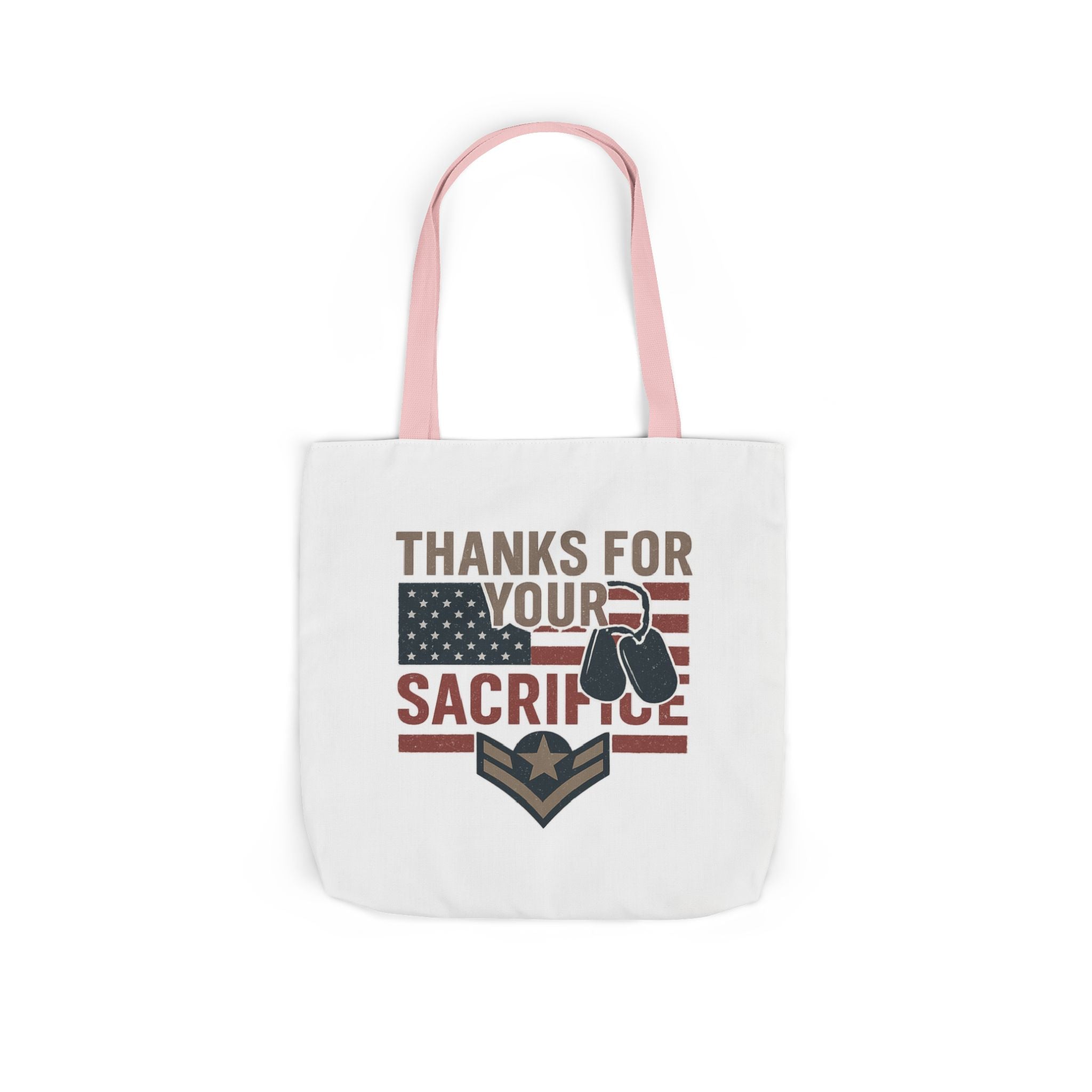 Thanks for Your Sacrifice Tote Bag Military Appreciation Gift Active Duty Service Member Honor Patriotic Gift USA Support Troops Bag