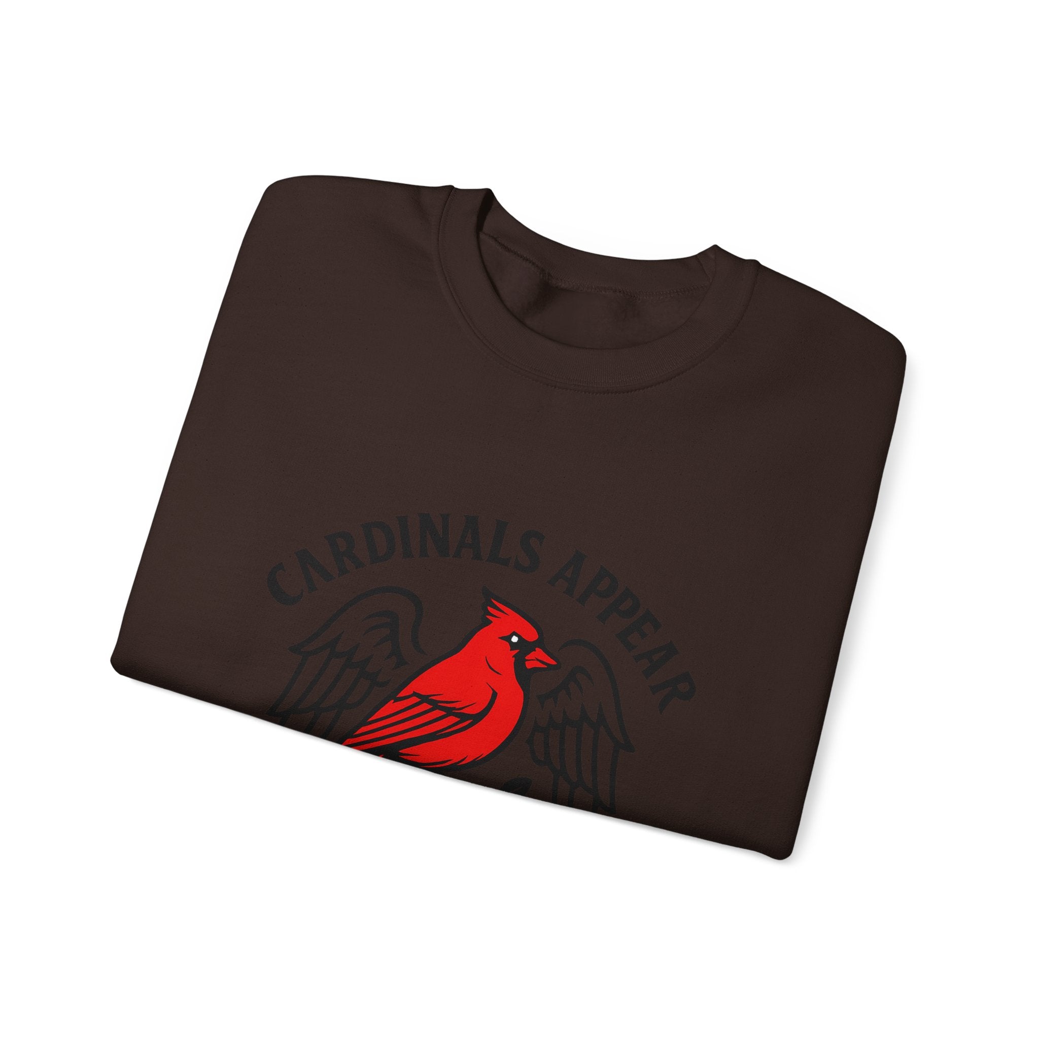 Cardinal Memorial Sweatshirt, Cardinals Appear When Angels Are Near, Sympathy Gift Loss of Loved One, Remembrance Comfort Shirt