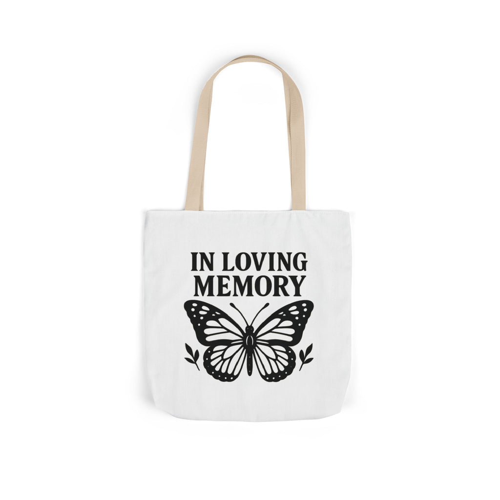 Butterfly Memorial Tote Bag, In Loving Memory Gift, Funeral Remembrance, Celebration of Life, Sympathy Gift for Loss