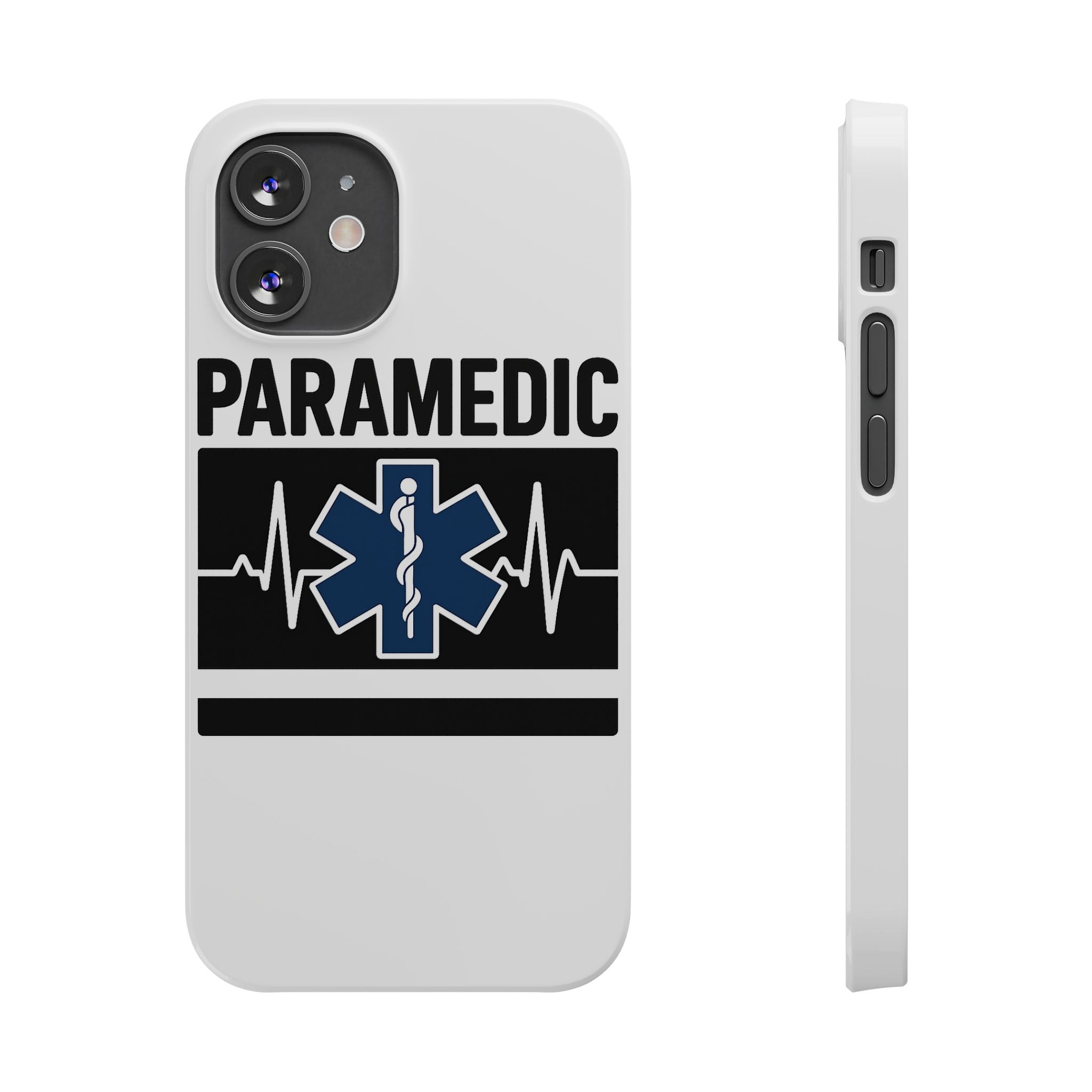 Paramedic Phone Case EMS Gift Heartbeat Star of Life EMT Medical First Responder Thin White Line Hero Appreciation