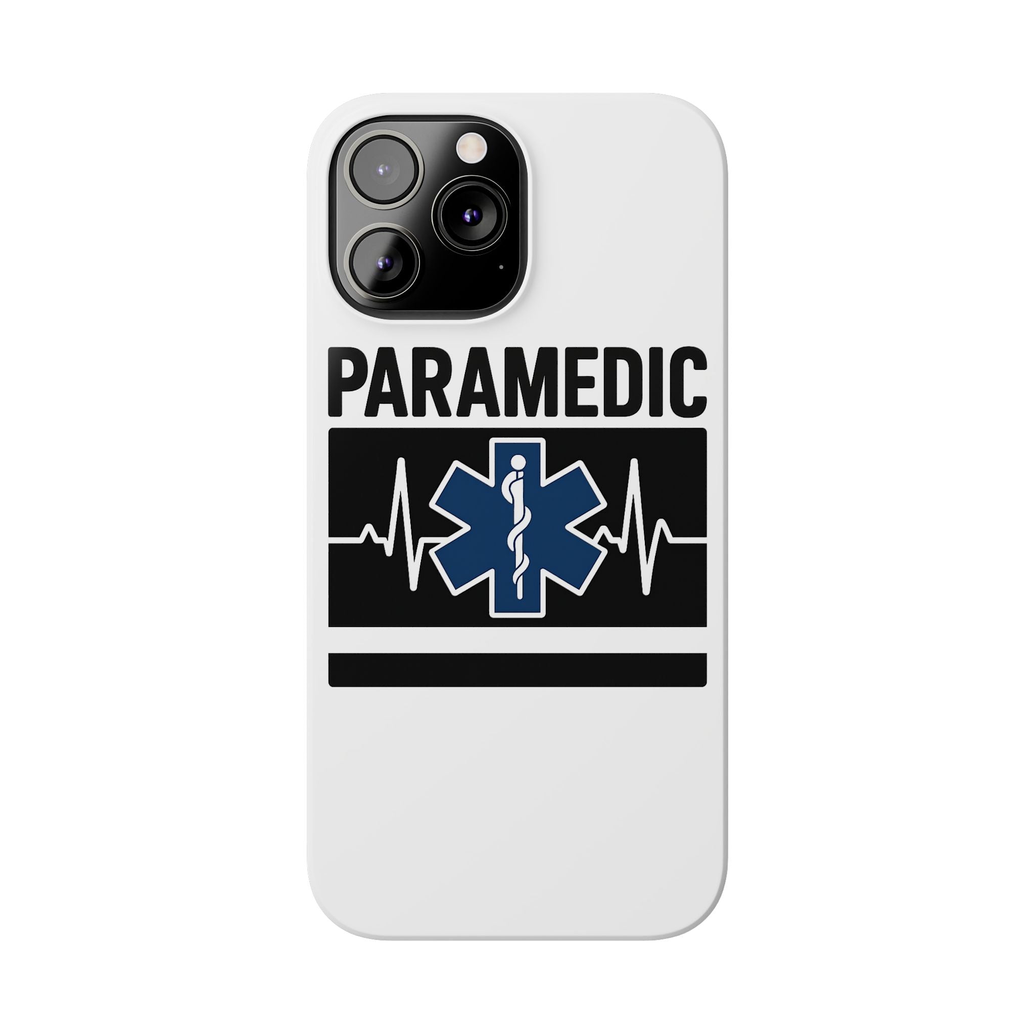 Paramedic Phone Case EMS Gift Heartbeat Star of Life EMT Medical First Responder Thin White Line Hero Appreciation