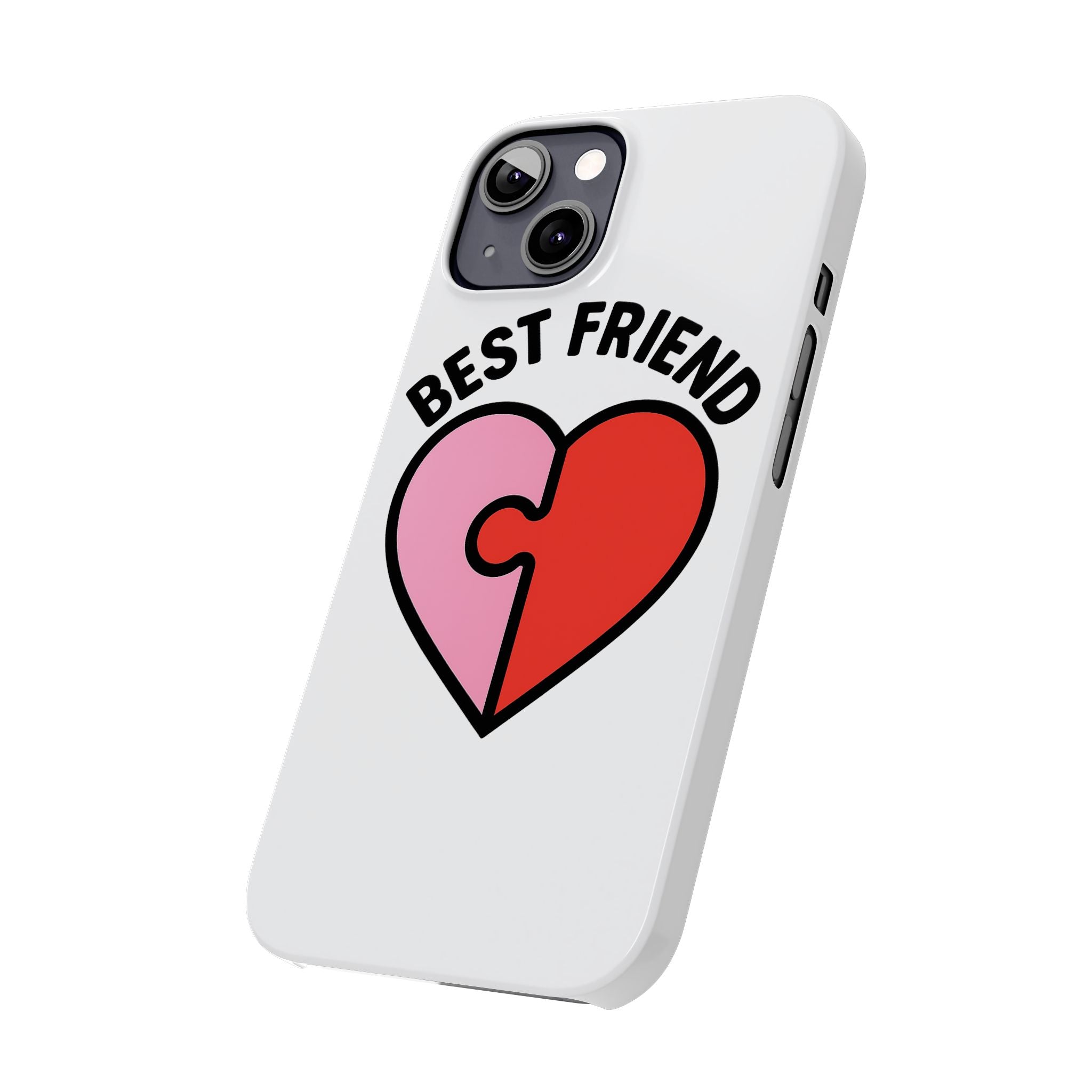 Best Friend Phone Case Set Puzzle Heart Matching BFF Gifts for Besties Friendship Phone Cases Cute Teen Gift for Her