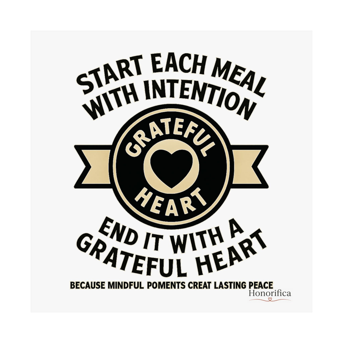Grateful Heart Daily Affirmations Placemat Poster, Gratitude Prompts Mindful Eating, Thanksgiving Table Decor, Wellness Gift