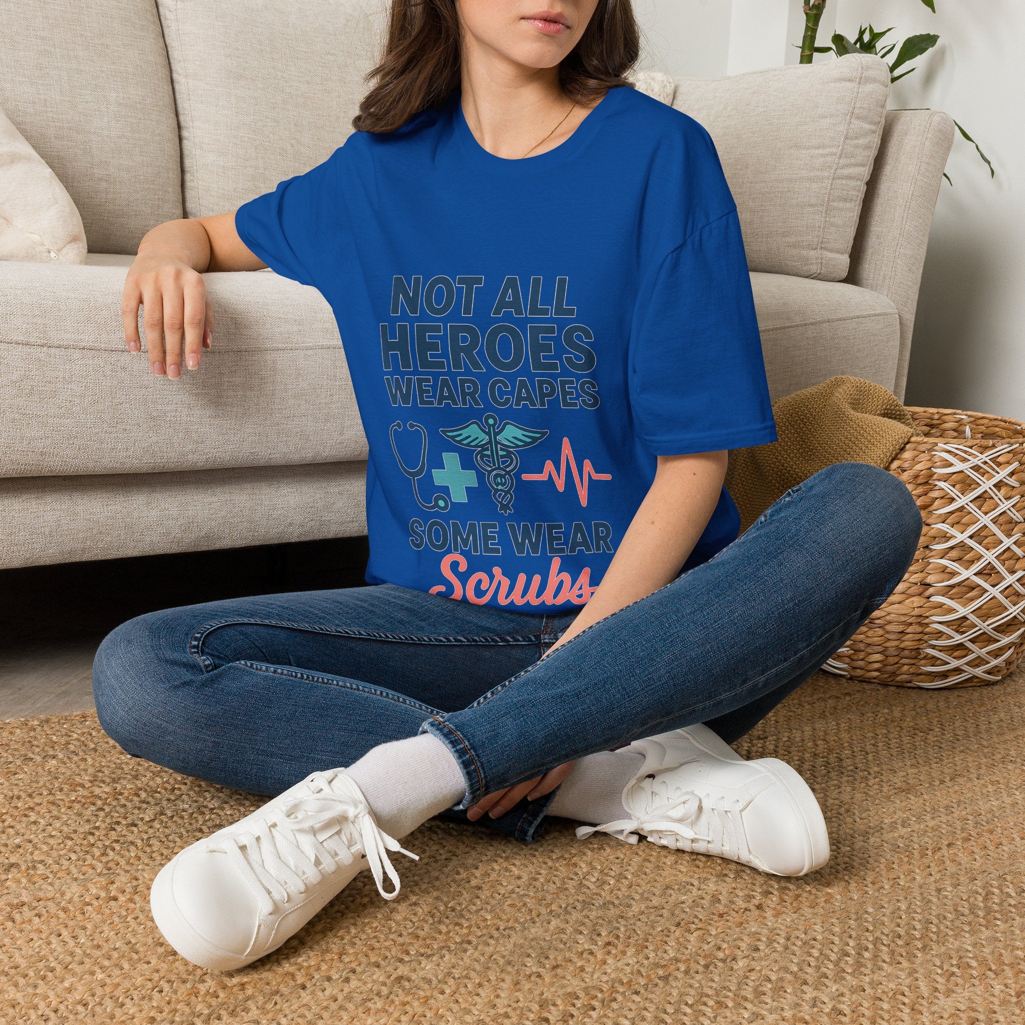 Not All Heroes Wear Capes Some Wear Scrubs Nurse Shirt, Nurse Appreciation Week Gift, Nurse Thank You Tee, Medical Worker Hero