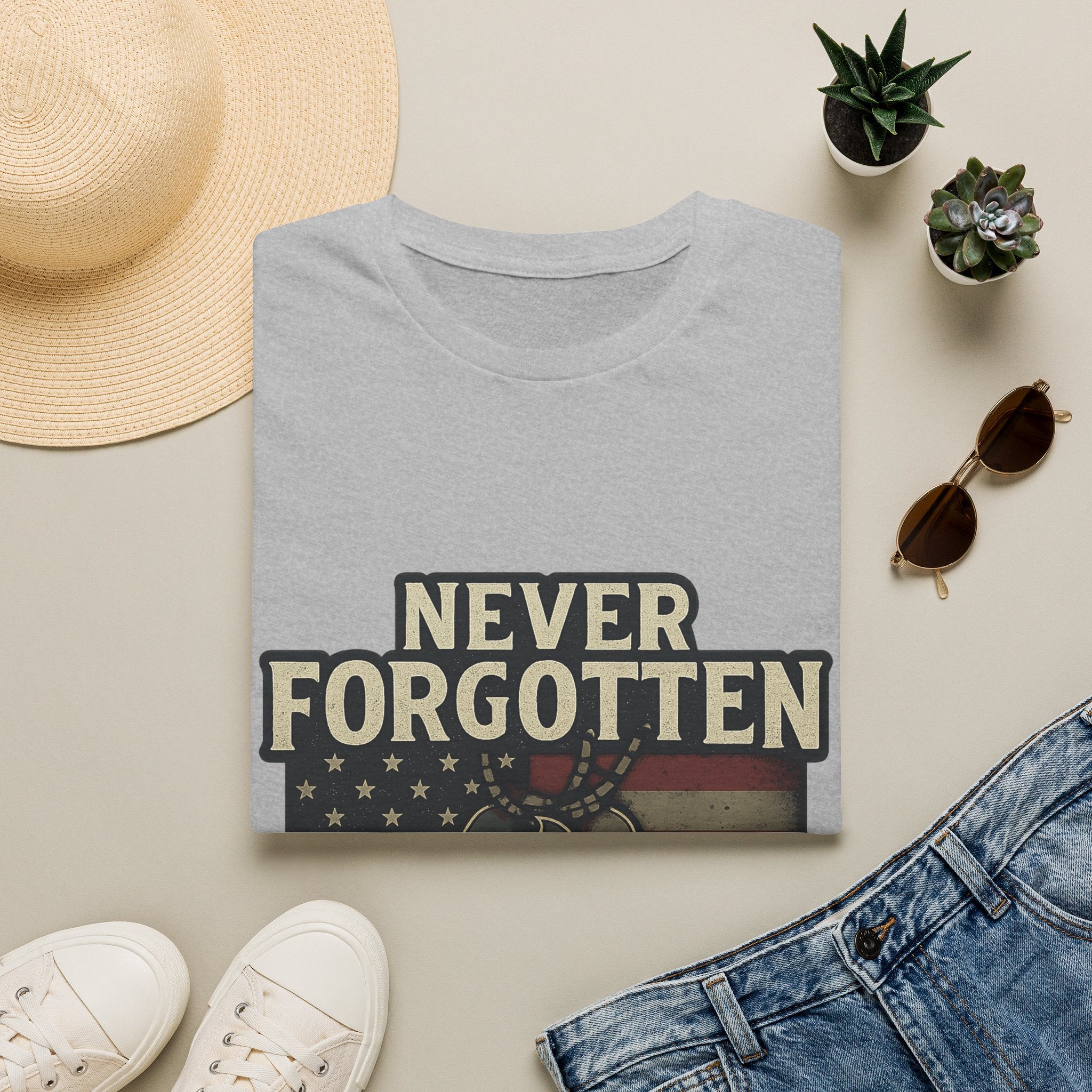 Never Forgotten Veteran Memorial Shirt Custom Name Military Tribute Tee Gold Star Family Gift Personalized Remembrance Tshirt