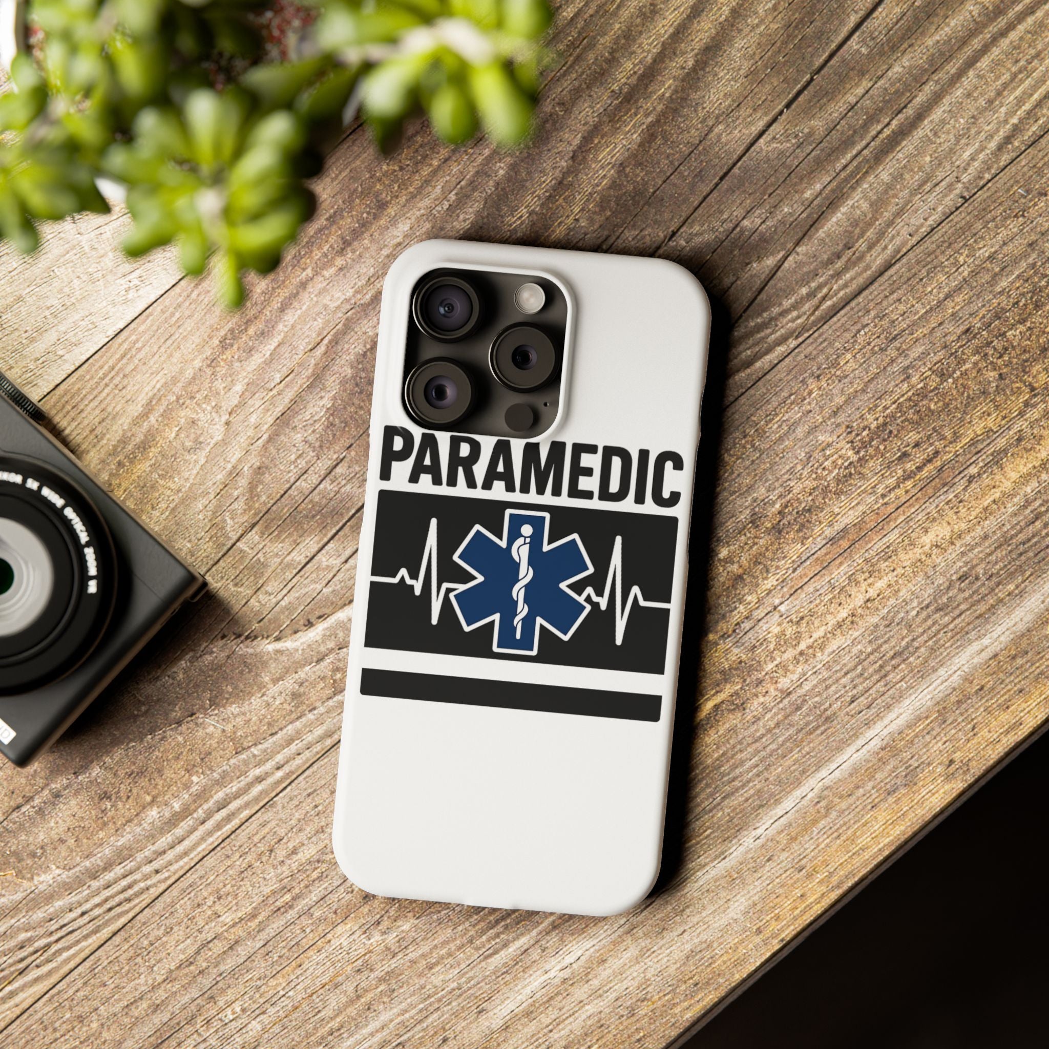 Paramedic Phone Case EMS Gift Heartbeat Star of Life EMT Medical First Responder Thin White Line Hero Appreciation