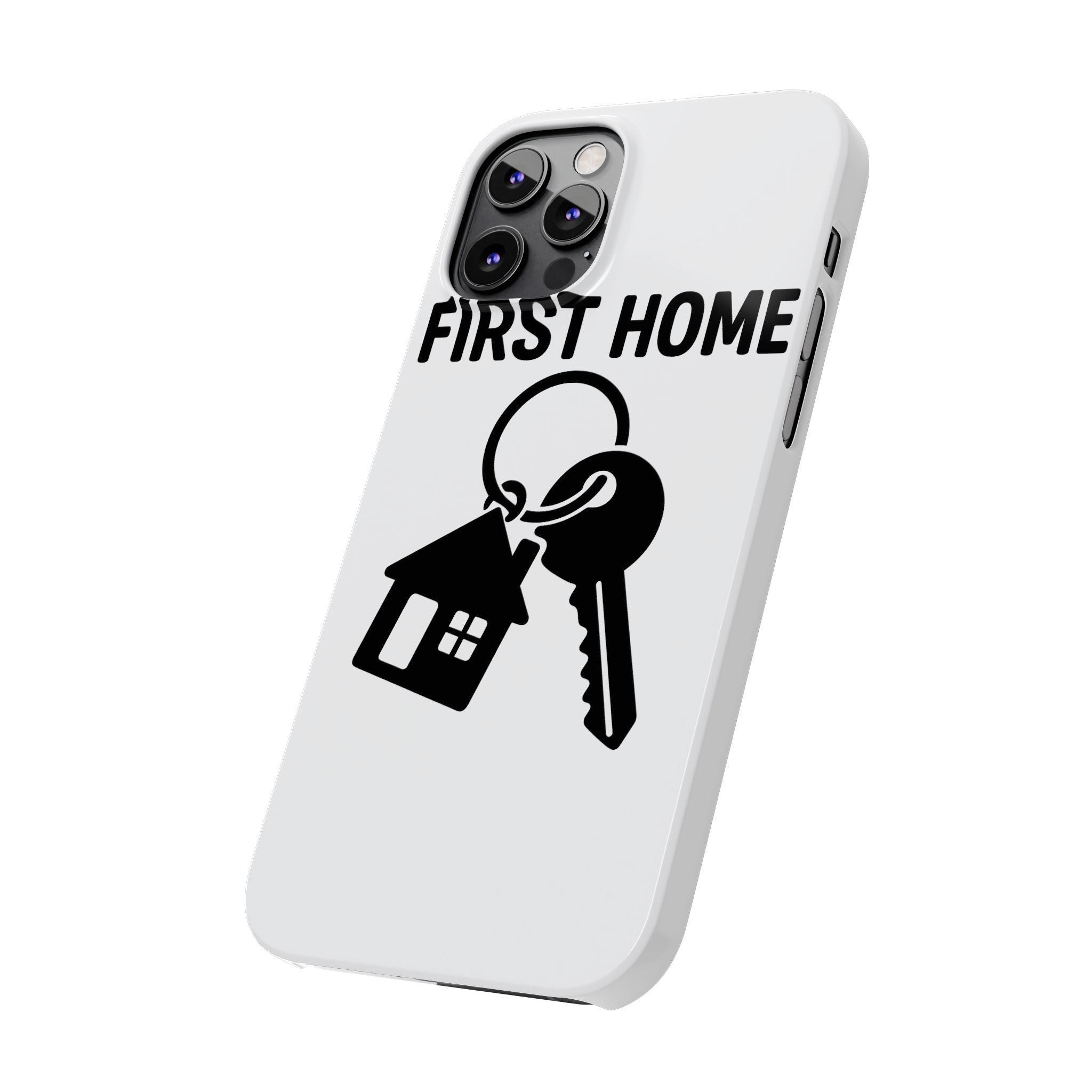 First Home Keys Phone Case, New Homeowner Gift, Housewarming Present, Minimalist House Key Design, First Time Home Buyer Gift
