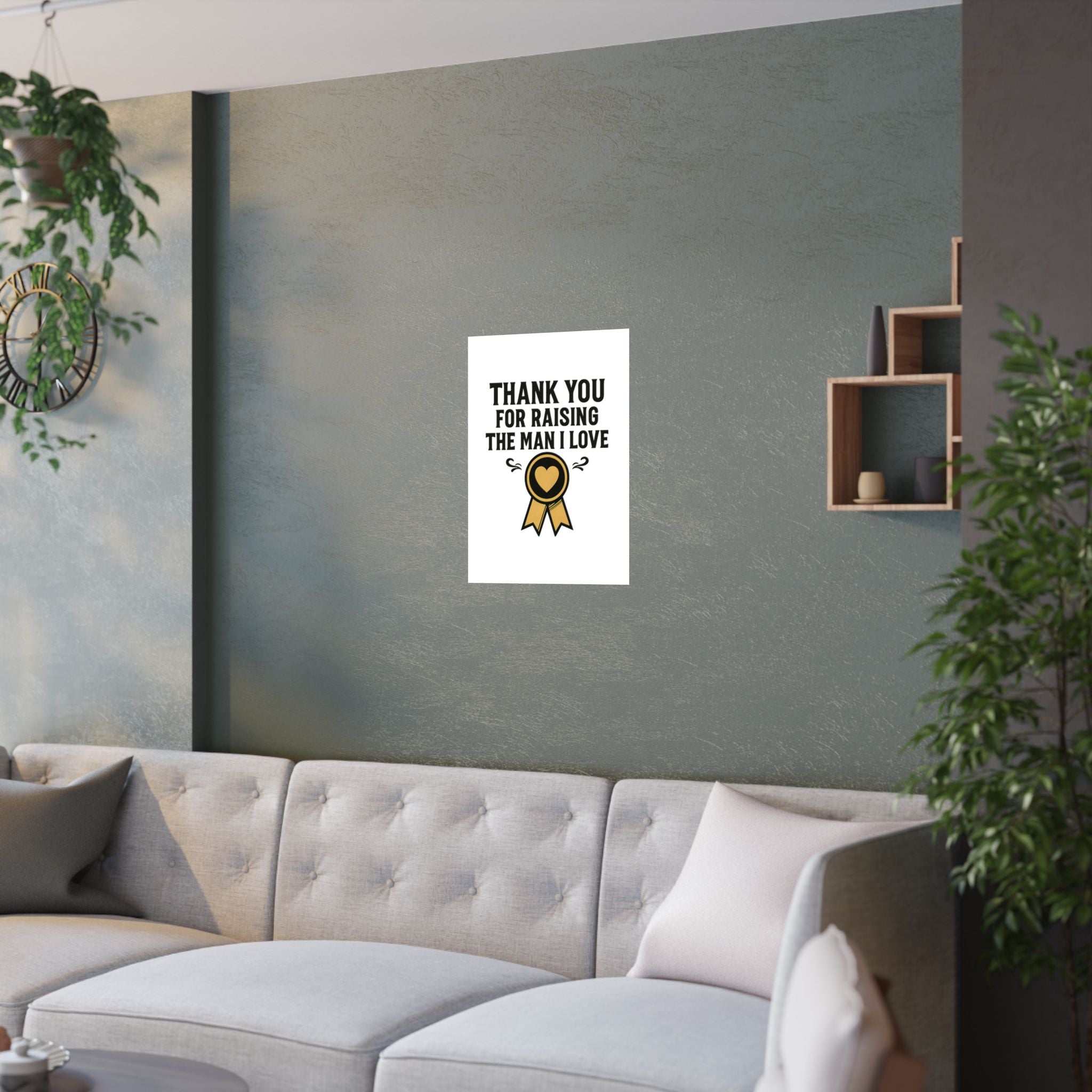Thank You For Raising The Man I Love Print, Mother In Law Gift from Daughter In Law, Mothers Day Gift for MIL, Wedding Gift