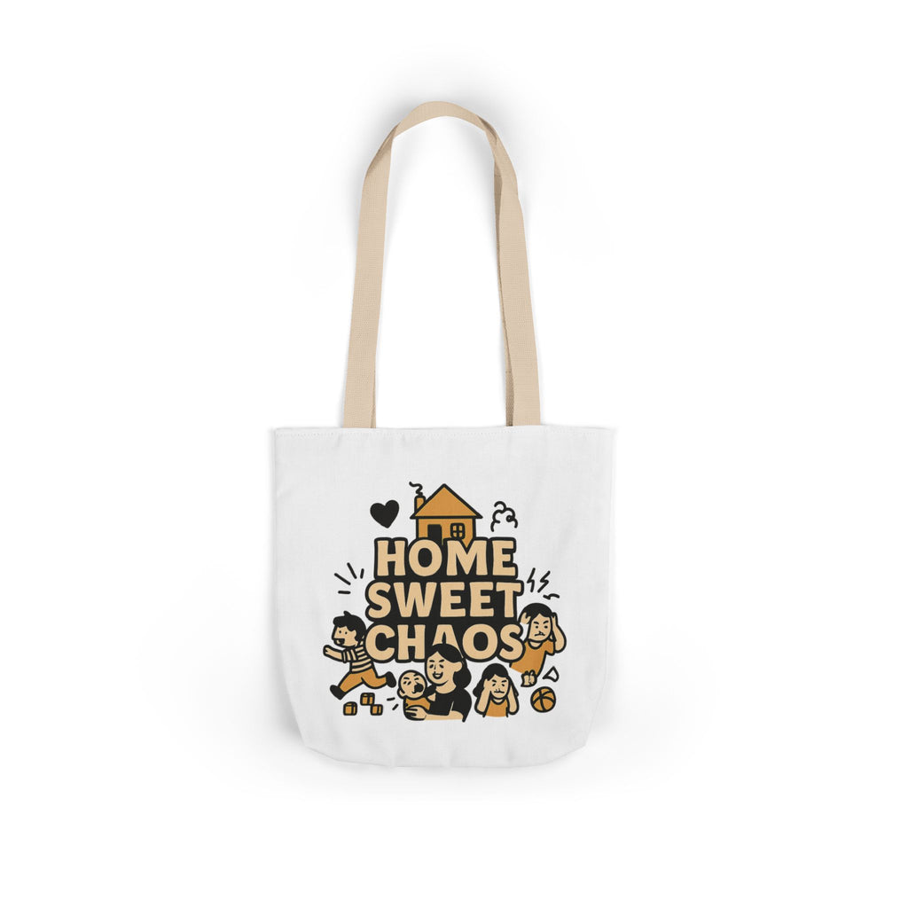 Home Sweet Chaos Tote Bag, Funny Mom Life Gift, Parenting Humor Canvas Tote, New Mom Gift, Chaotic Family Life, Gift for Mom