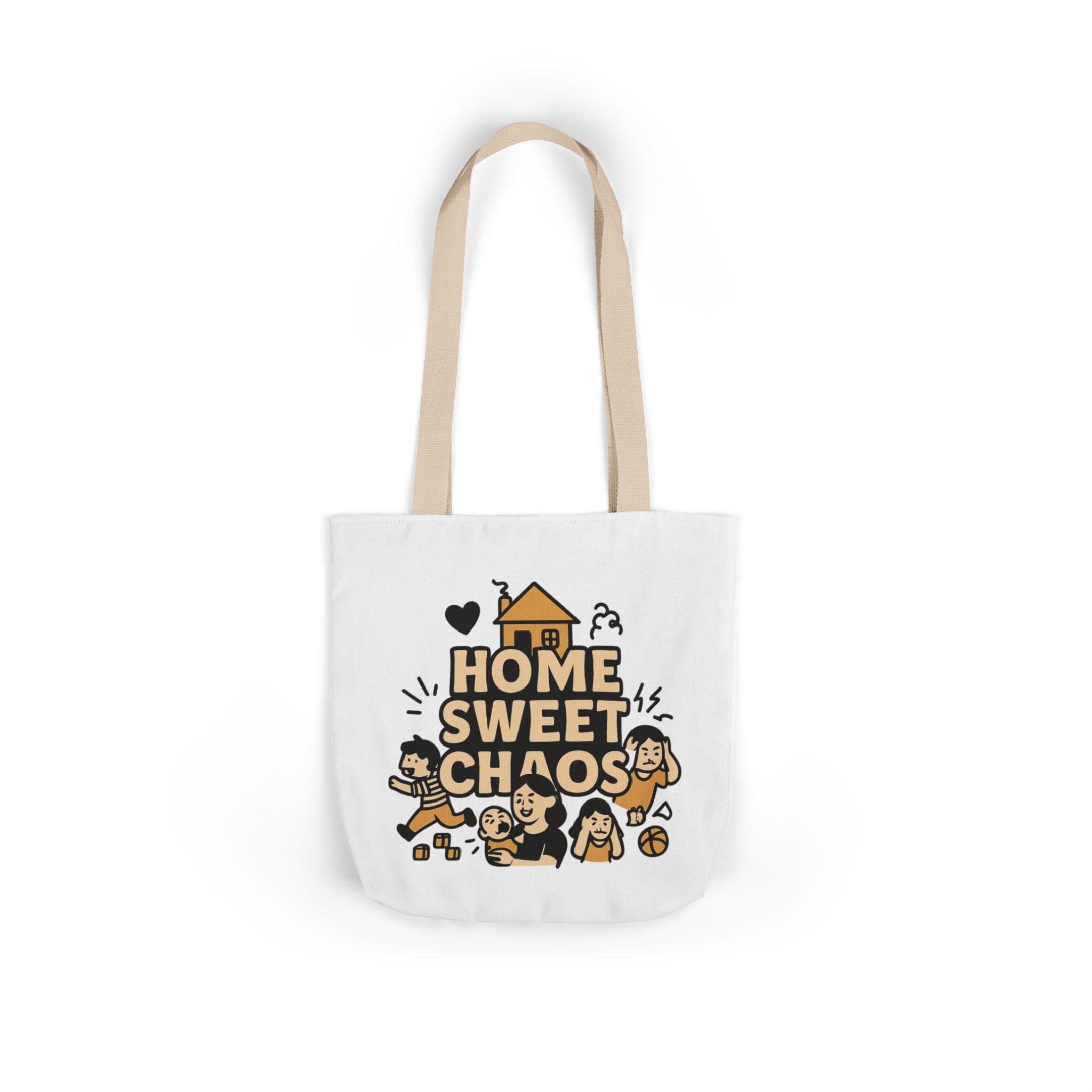 Home Sweet Chaos Tote Bag, Funny Mom Life Gift, Parenting Humor Canvas Tote, New Mom Gift, Chaotic Family Life, Gift for Mom