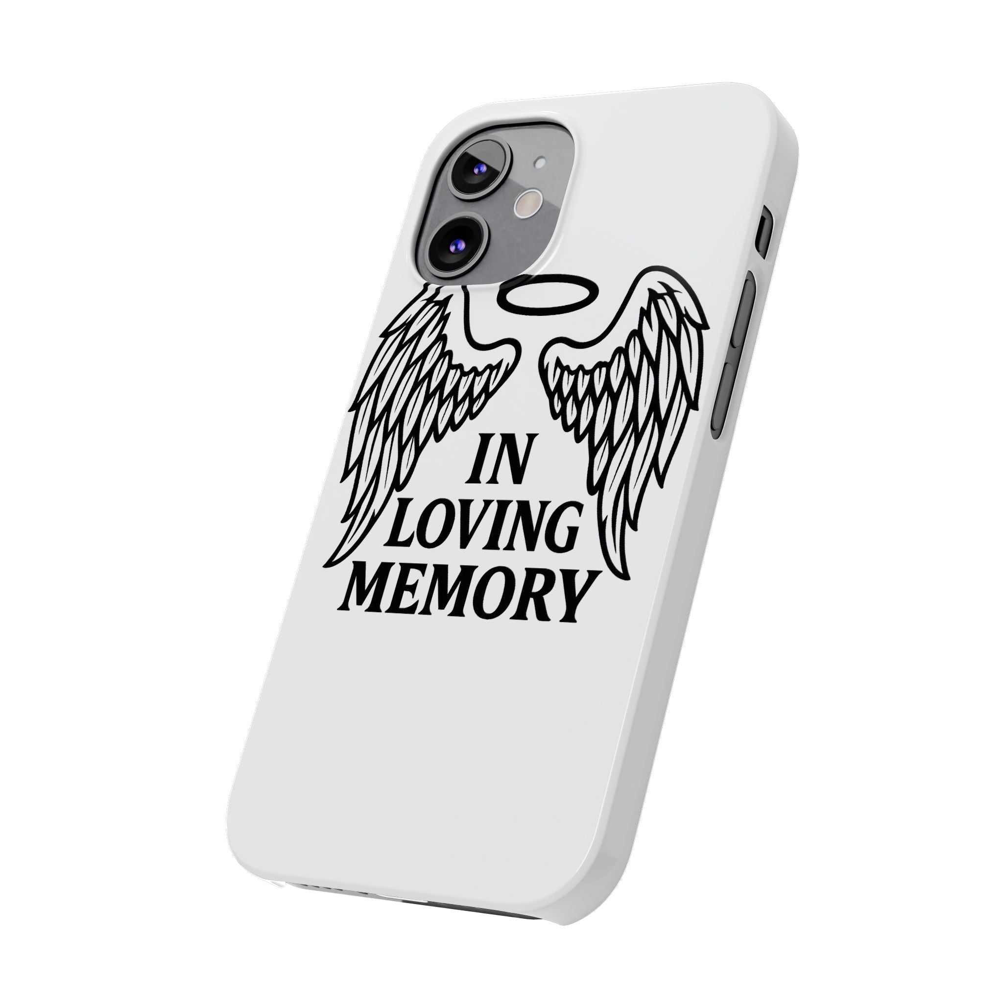 Guardian Angel Wings Phone Case In Loving Memory Sympathy Gift Memorial Remembrance Heaven Spiritual Protection Loss Grief Support