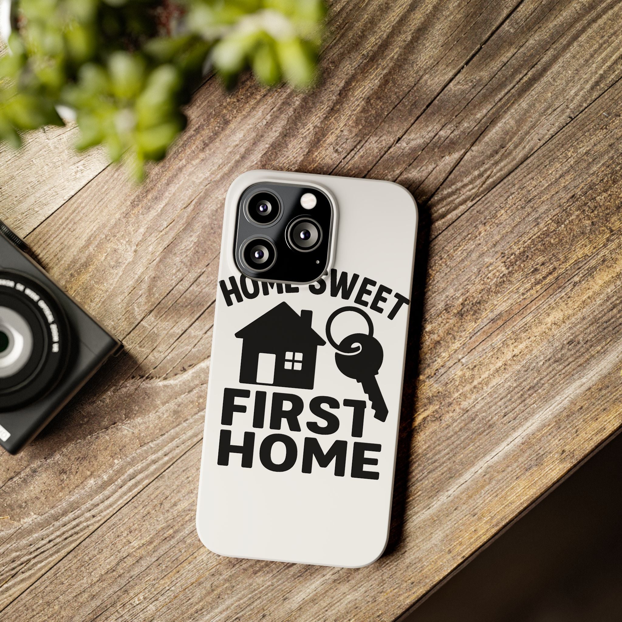 First Home Phone Case New Homeowner Gift Housewarming Present House Keys Milestone Typography Home Sweet First Home Decor