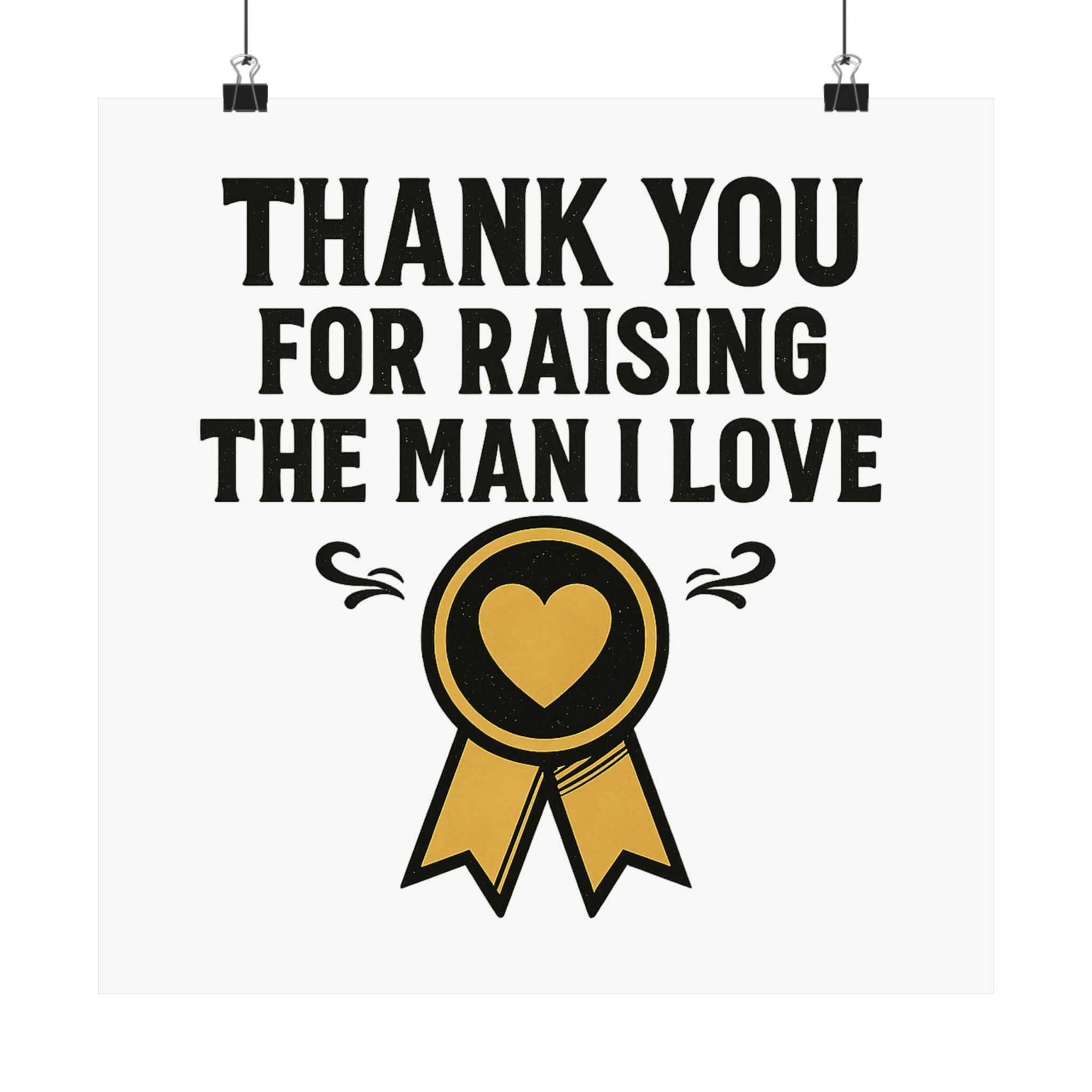 Thank You For Raising The Man I Love Print, Mother In Law Gift from Daughter In Law, Mothers Day Gift for MIL, Wedding Gift