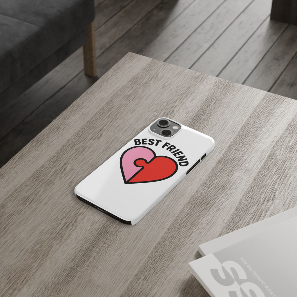 Best Friend Phone Case Set Puzzle Heart Matching BFF Gifts for Besties Friendship Phone Cases Cute Teen Gift for Her