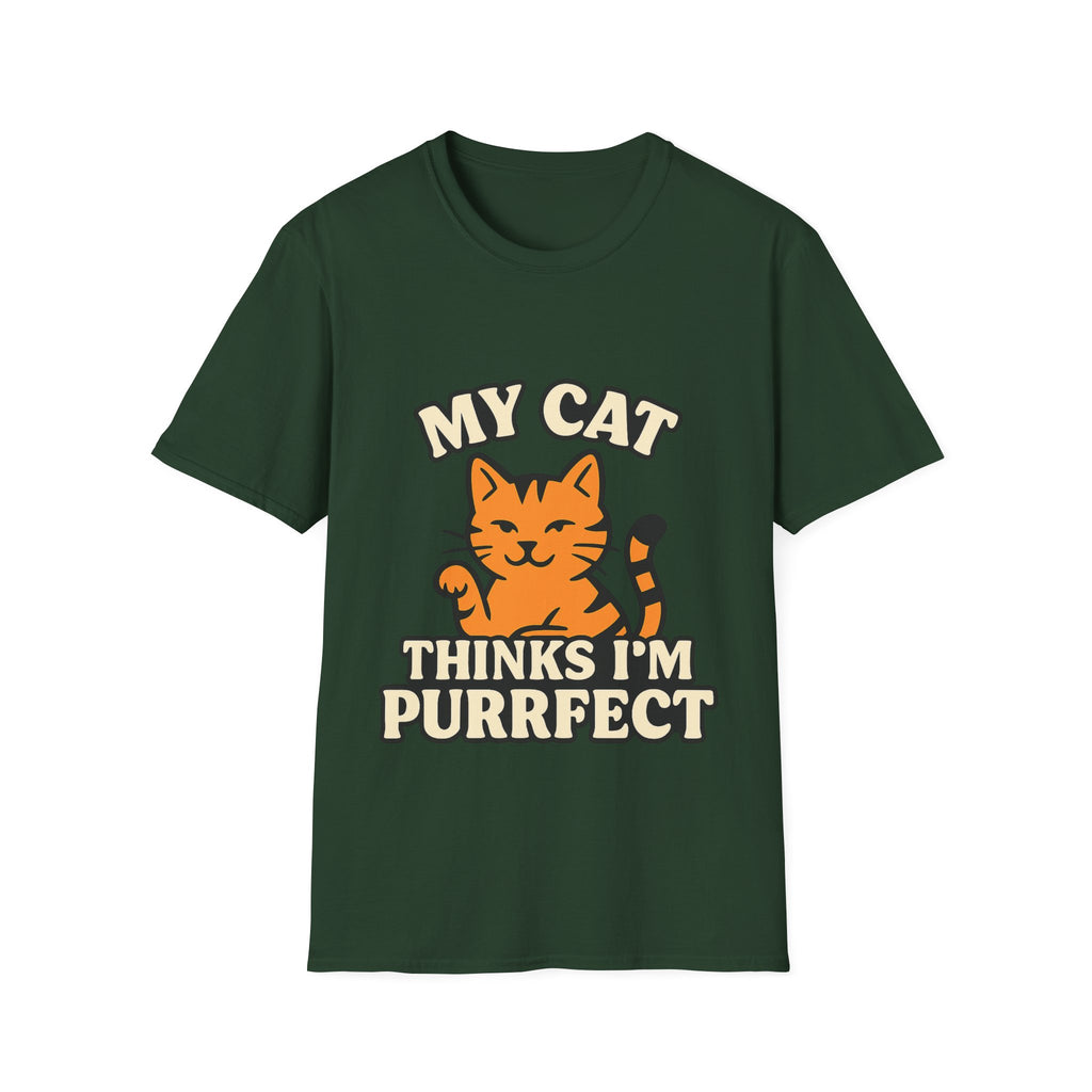 Cat Lover Shirt, My Cat Thinks I'm Purrfect T-Shirt, Funny Cat Owner Gift, Cat Mom Tee, Cat Dad Shirt, Crazy Cat Lady