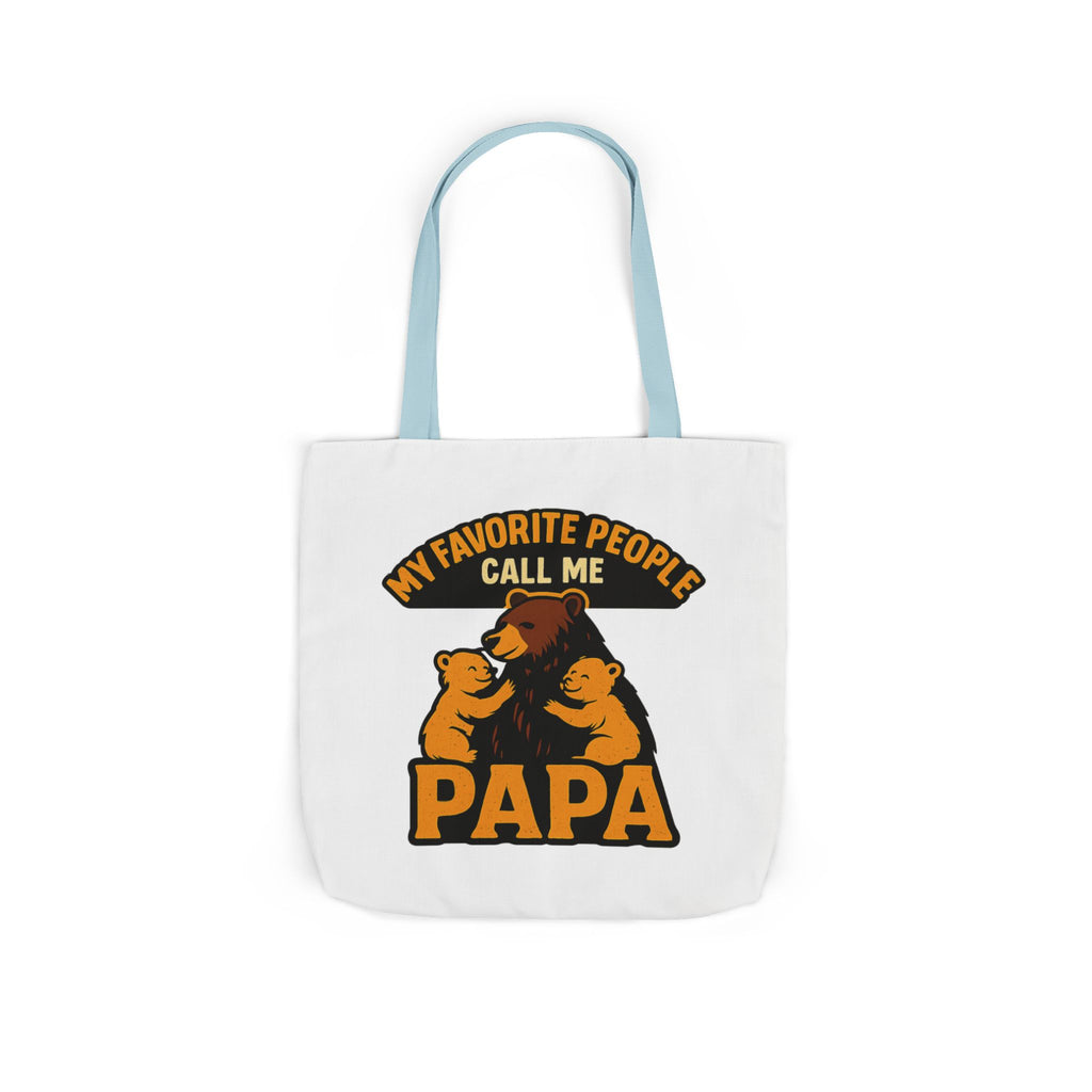 Papa Bear Tote Bag Gift for Grandfather, My Favorite People Call Me Papa, Fathers Day Gift from Grandkids, Grandpa Birthday Gift