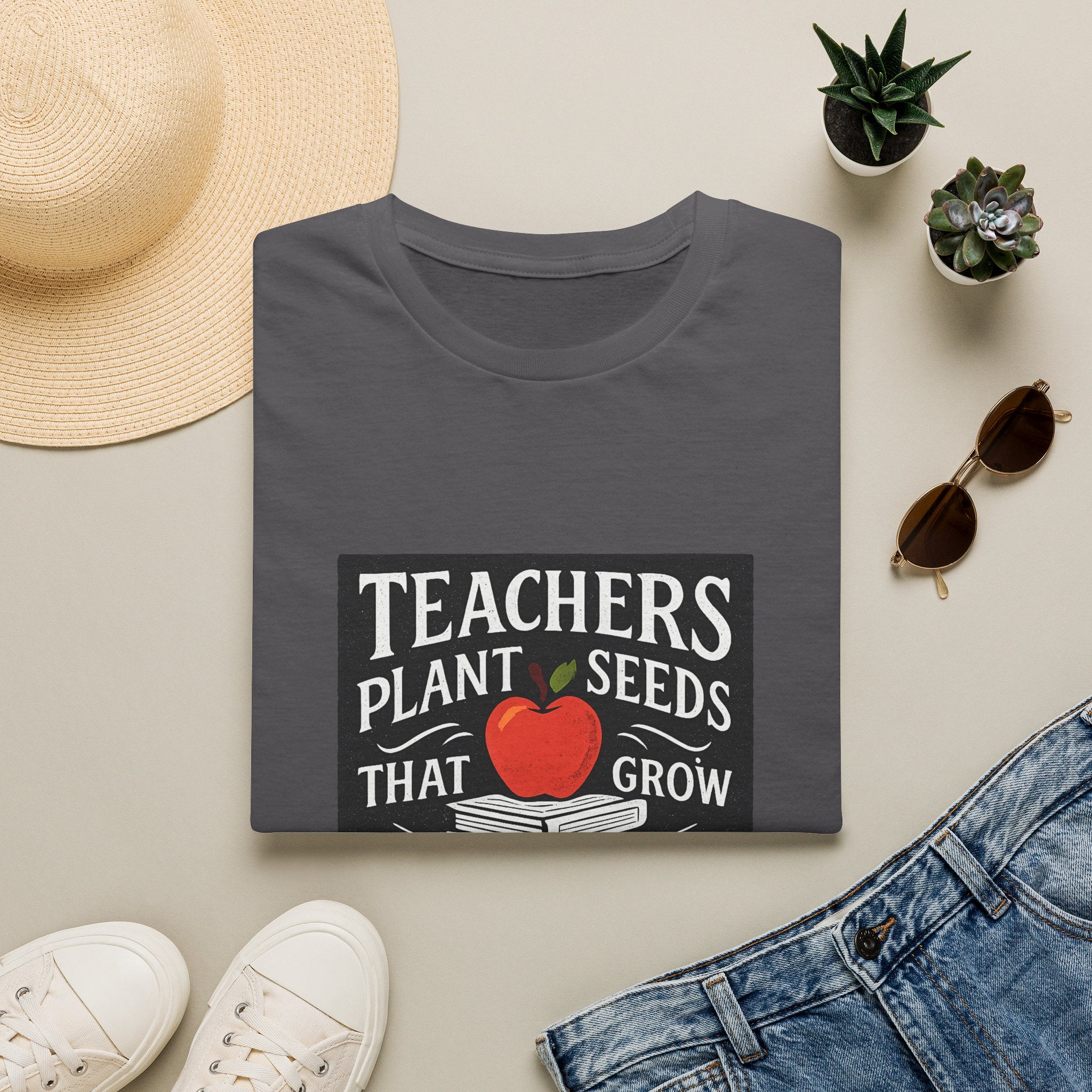 Teachers Plant Seeds That Grow Forever Shirt, Teacher Appreciation Gift, End of Year Teacher Gift, Teacher Week Tee, Teaching T-Shirt