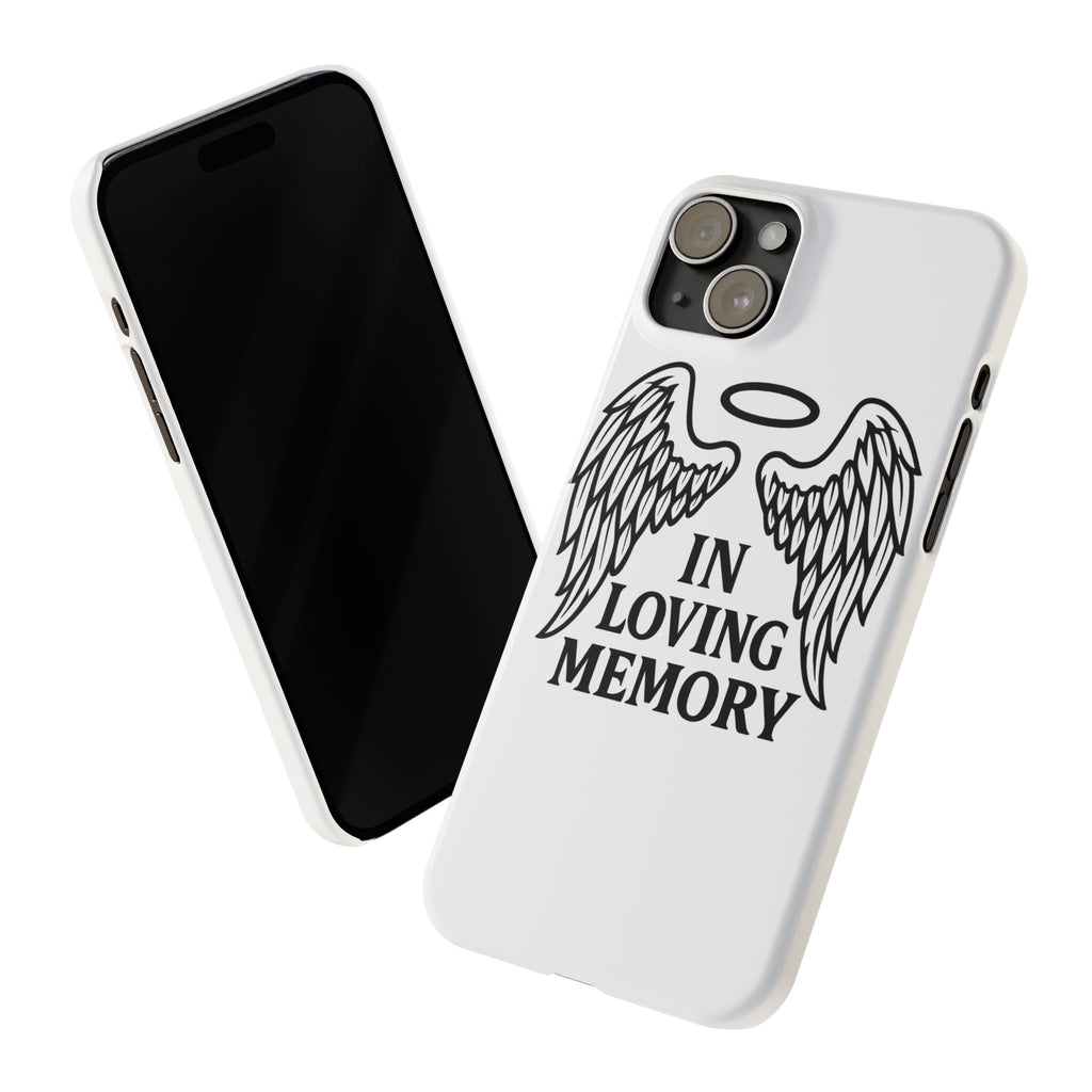 Guardian Angel Wings Phone Case In Loving Memory Sympathy Gift Memorial Remembrance Heaven Spiritual Protection Loss Grief Support