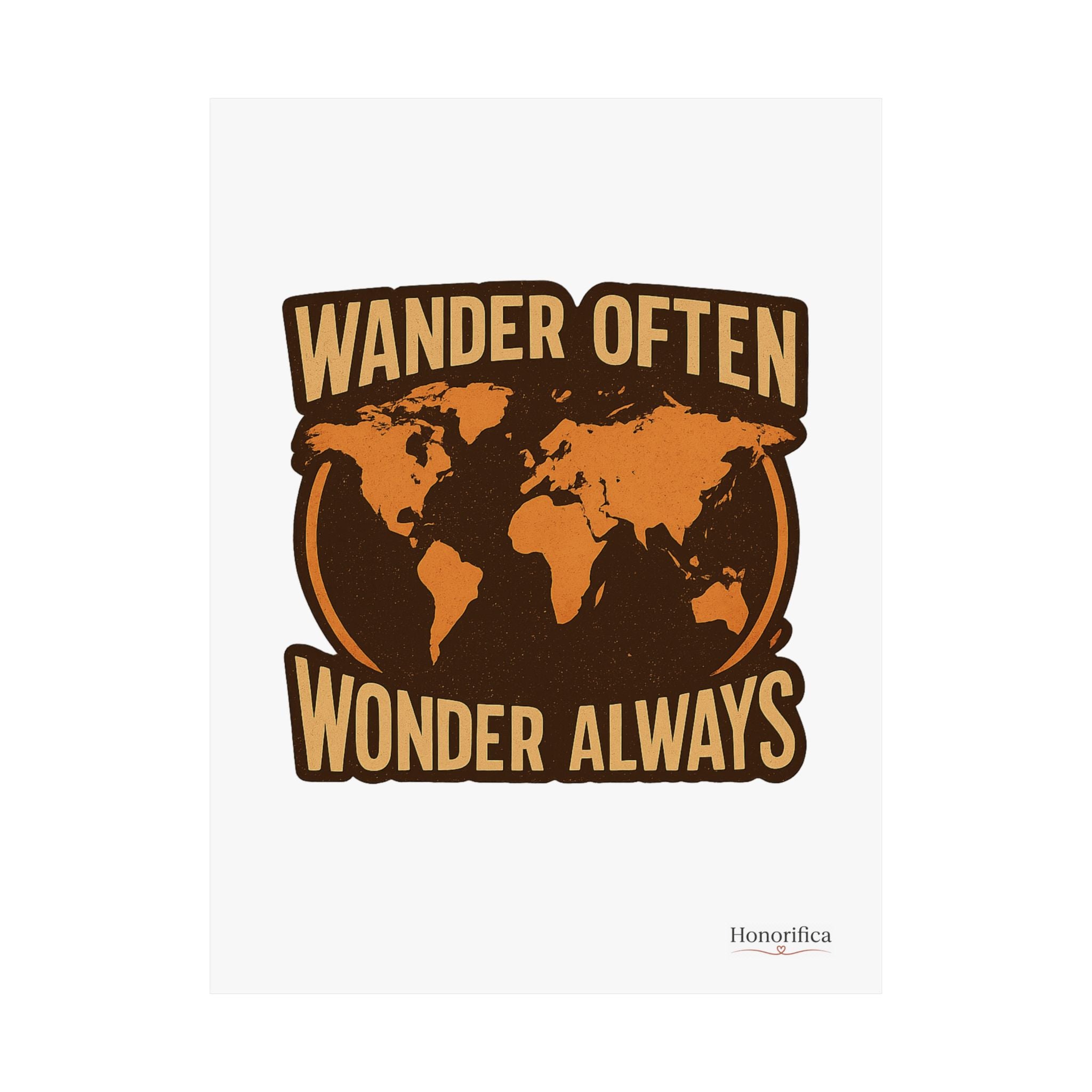 Wander Often Wonder Always Print, Vintage World Map Poster, Travel Wall Art, Wanderlust Decor, Adventure Quote, Dorm Room Decor
