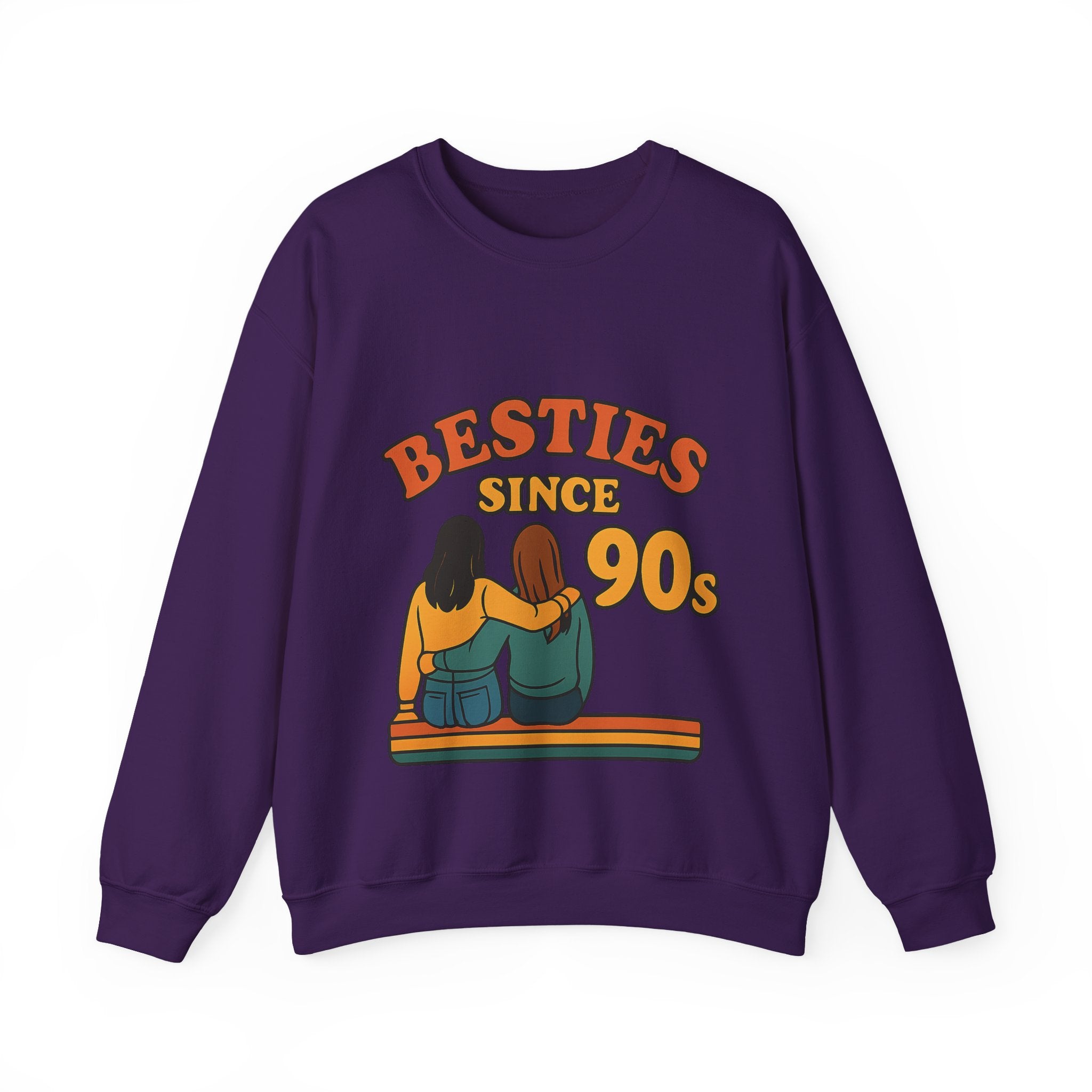 Besties Since Retro Years Sweatshirt 90s Nostalgia Best Friend Gift Friendship Anniversary Vintage Aesthetic Crewneck