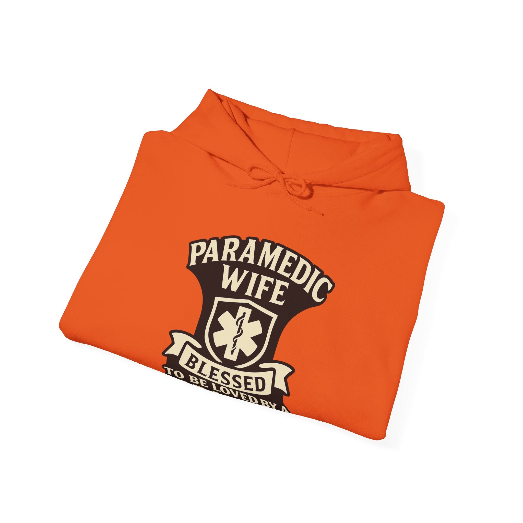 Paramedic Wife Hoodie, Blessed to Be Loved By a Paramedic Sweatshirt, EMS Girlfriend Gift, First Responder Partner Support Apparel
