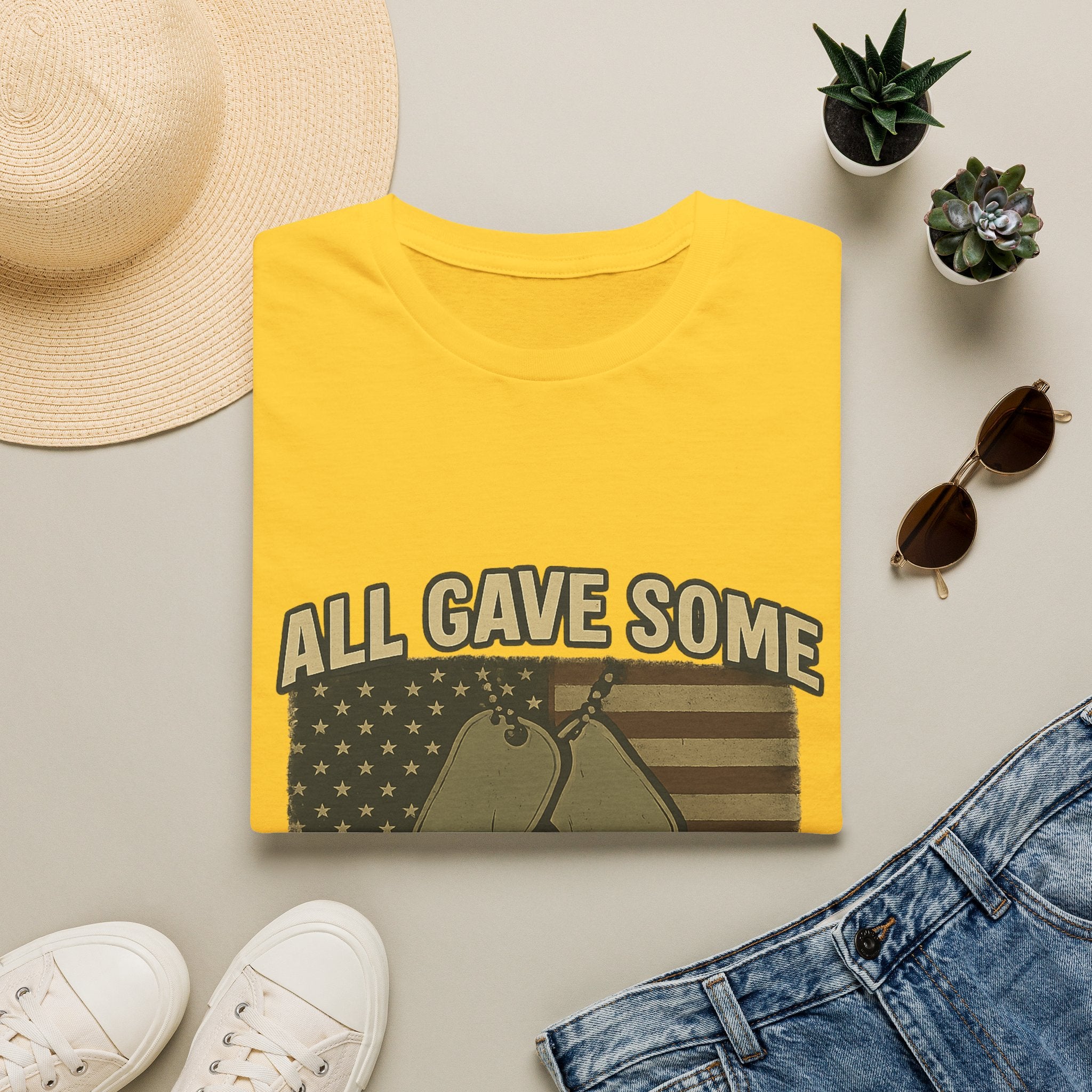 Custom Veteran Shirt | All Gave Some Some Gave All | Personalized Veterans Day Gift | Military Family Pride Tshirt with Name & Dates